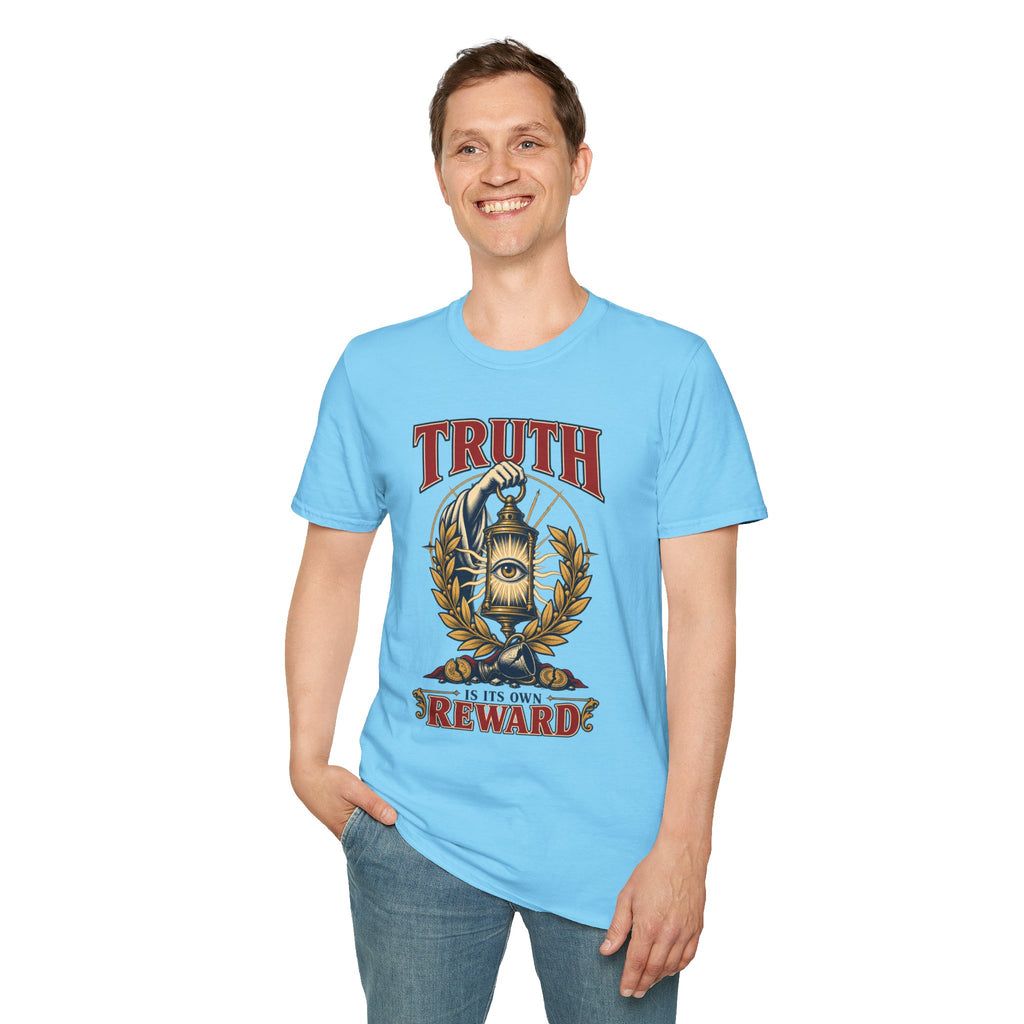Truth Lantern T-Shirt — "Truth Is Its Own Reward" Vintage Graphic Tee