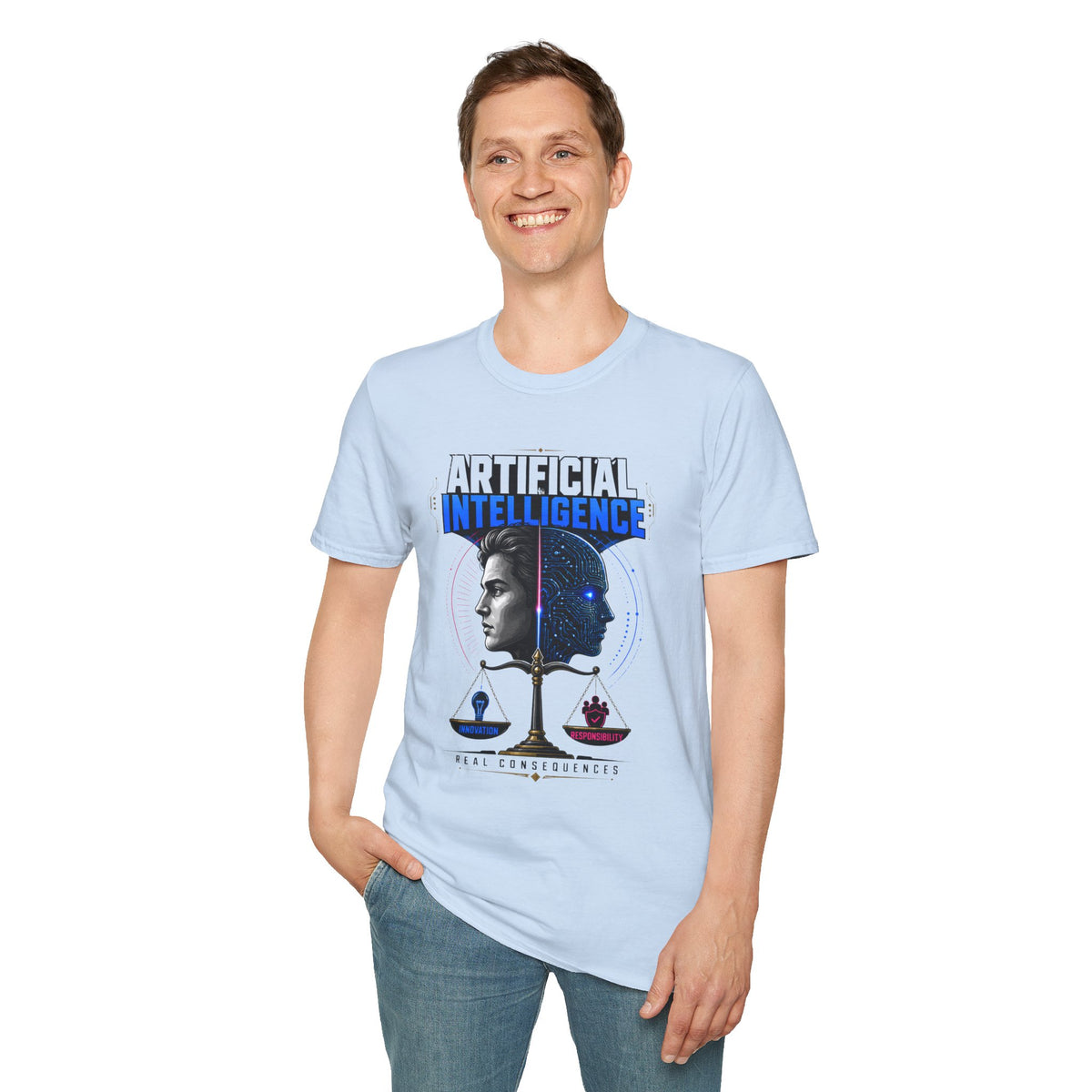 Artificial Intelligence T-Shirt — Futuristic Tech Graphic Tee