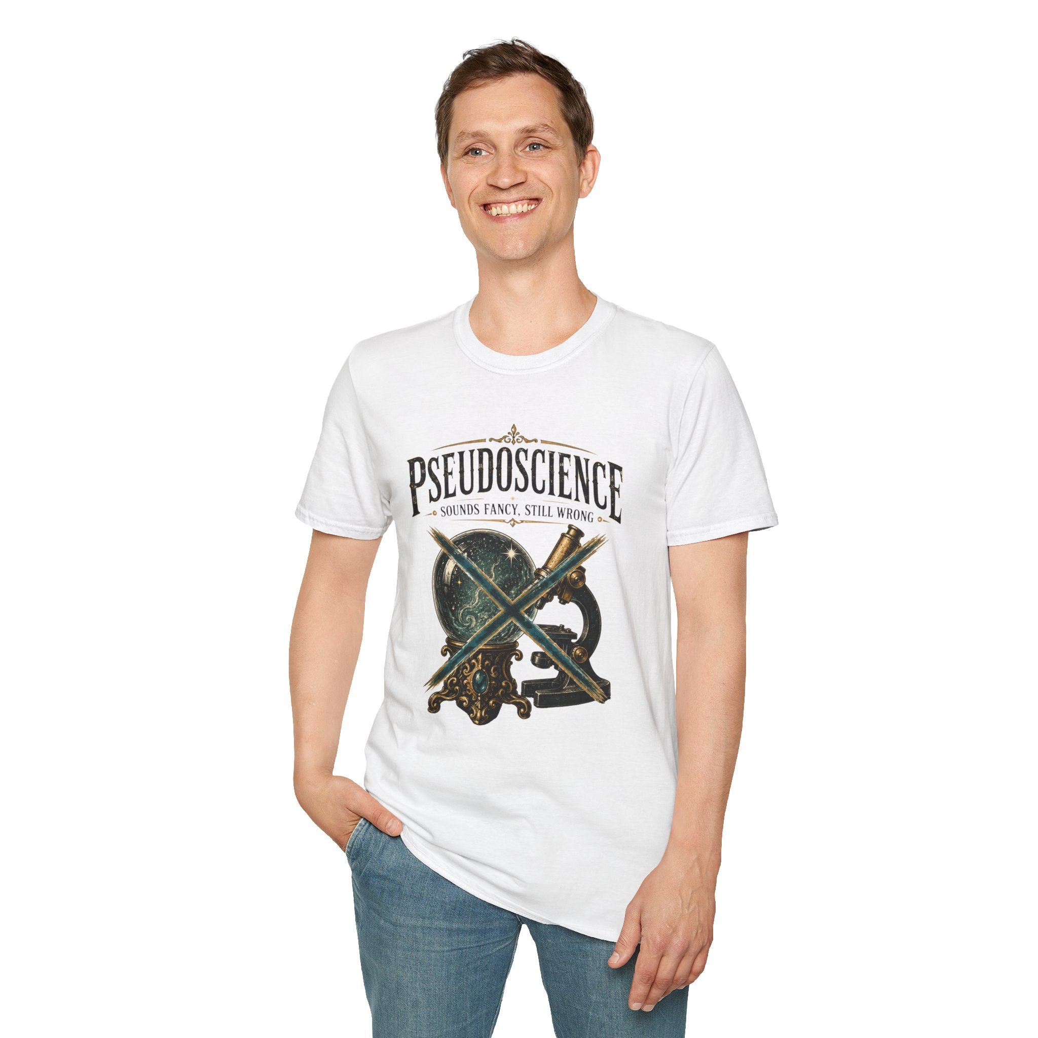 "Pseudoscience: Sounds Fancy, Still Wrong" Retro Science Graphic Tee