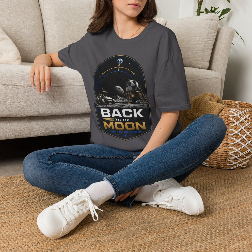 Back to the Moon T-Shirt — Lunar Mission Retro Space Tee