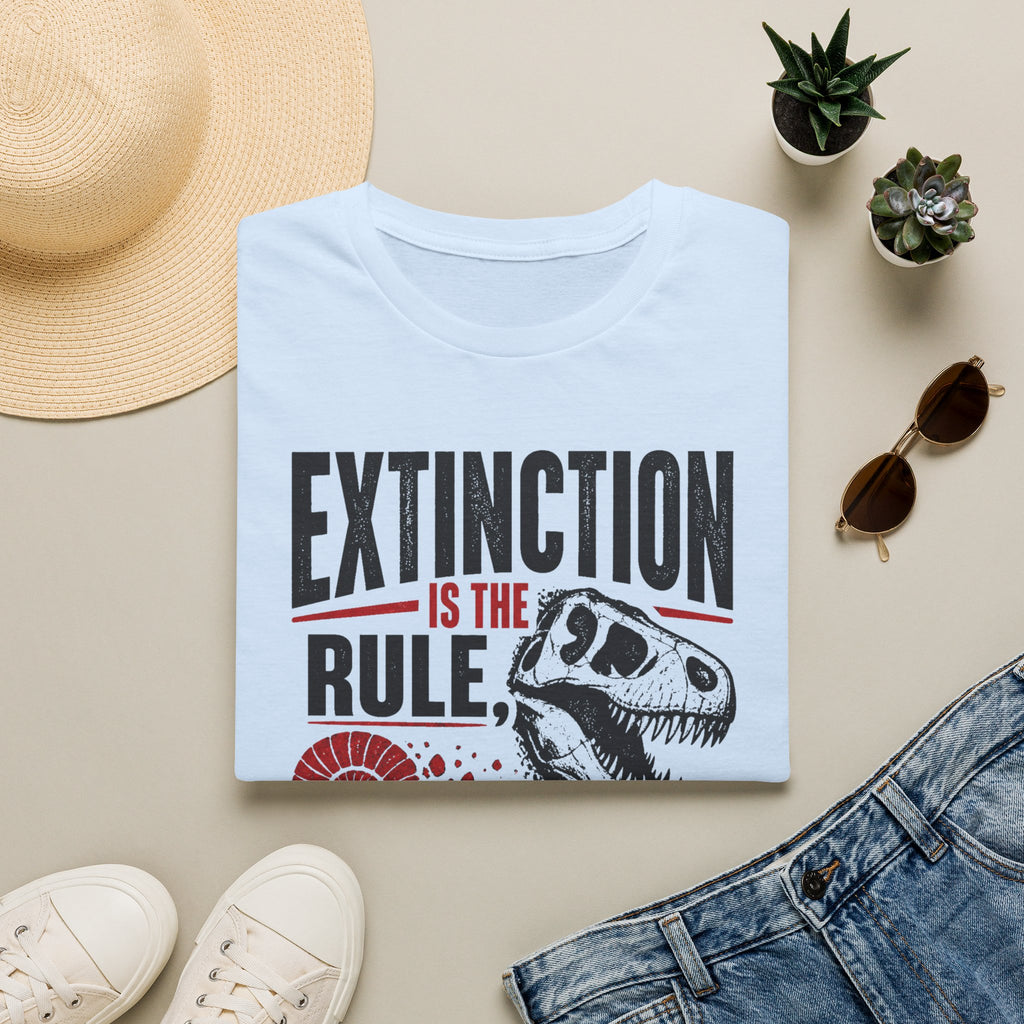 Extinction Is the Rule — Dinosaur Graphic T-Shirt