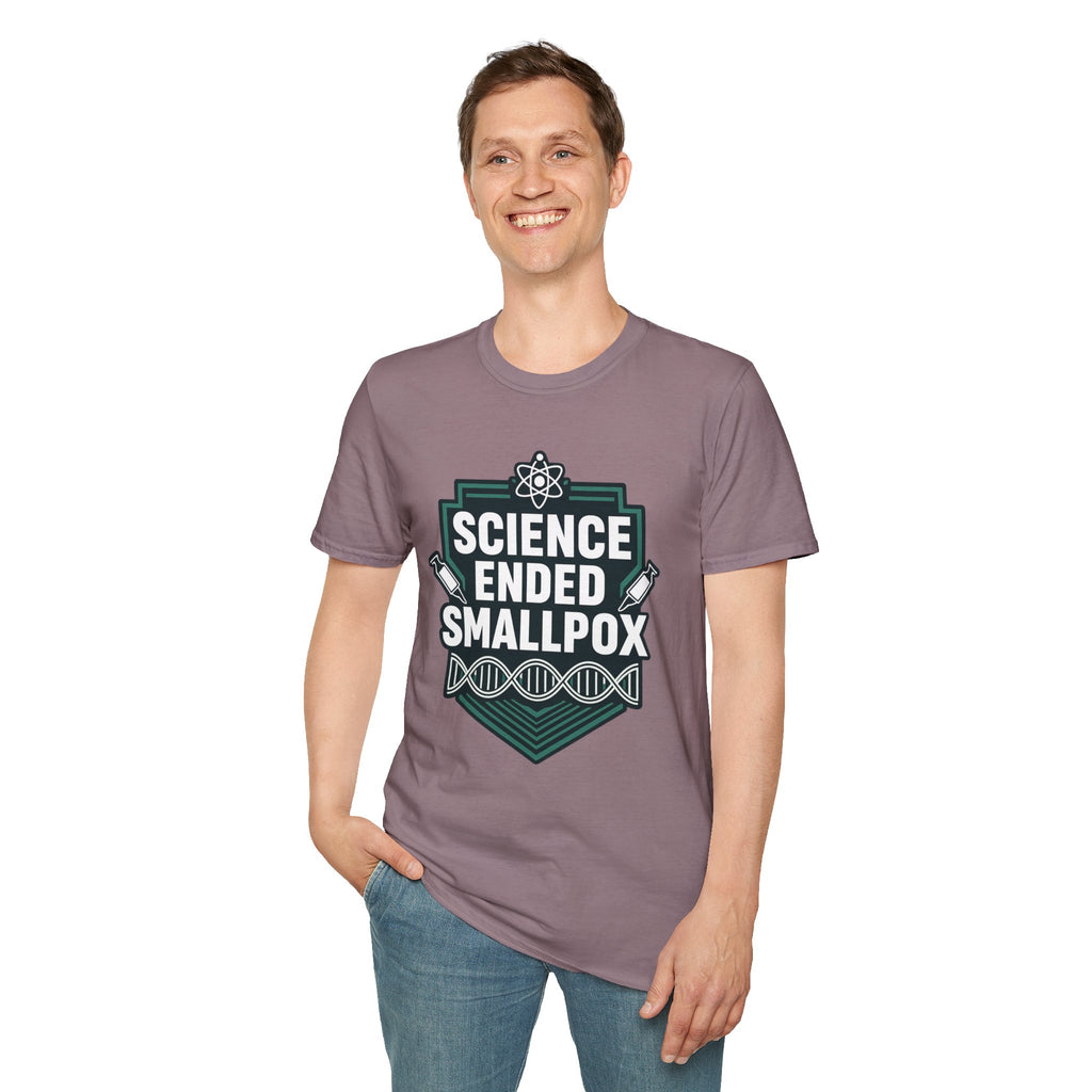 Science Ended Smallpox T-Shirt — Retro Science Graphic Tee