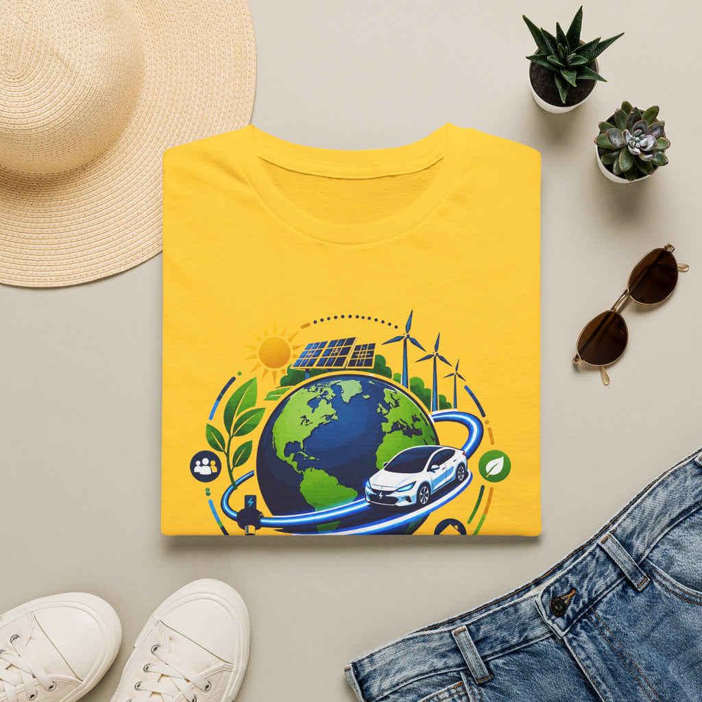 Earth Runs Better Electric Eco-Friendly EV Graphic Tee