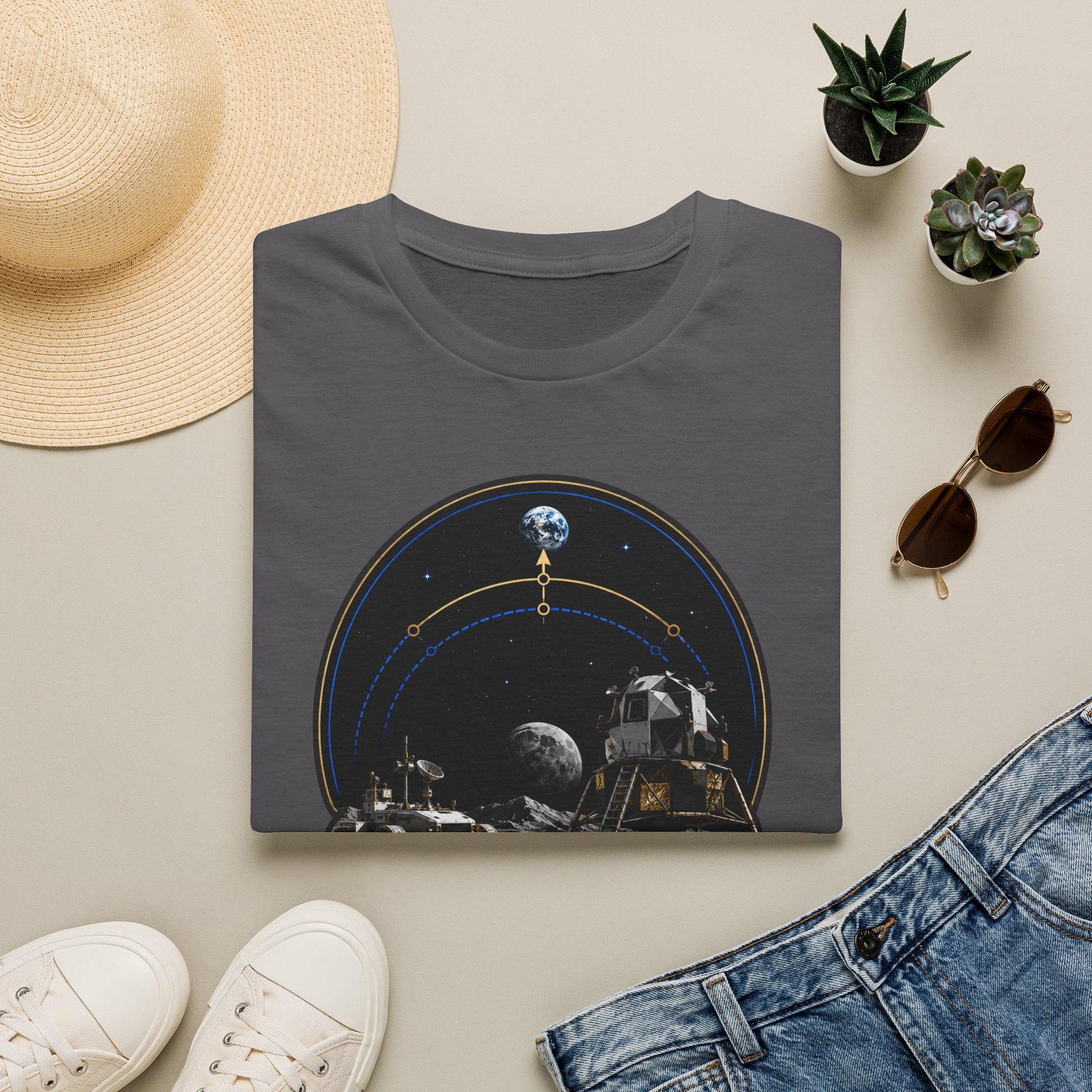 Back to the Moon T-Shirt — Lunar Mission Retro Space Tee