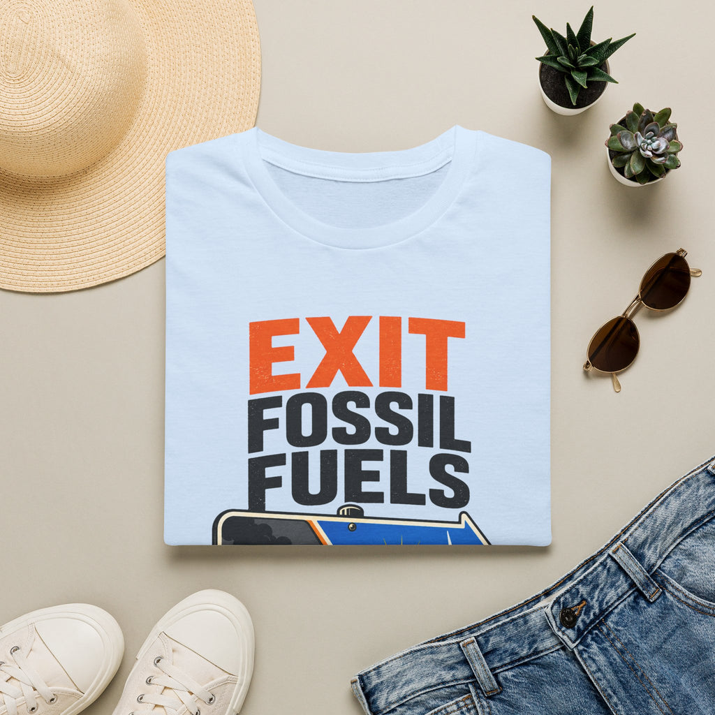 "Exit Fossil Fuels, Enter Clean Power" Environmental Tee