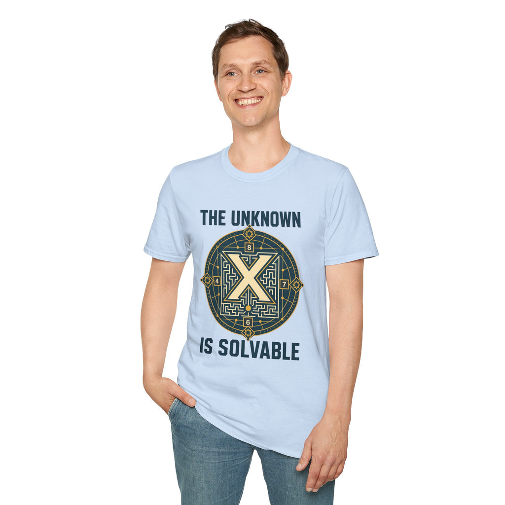 Mystery Puzzle T-Shirt — "The Unknown Is Solvable" Graphic Tee