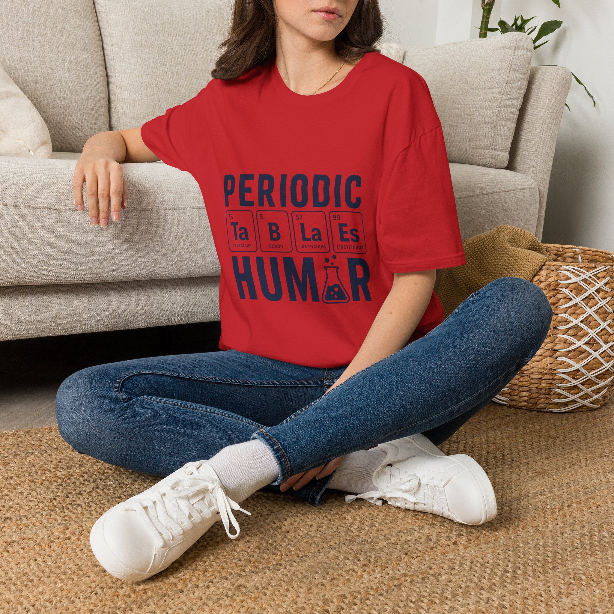 Periodic Tables Humor Graphic Tee (Periodic Human Chemistry Design)