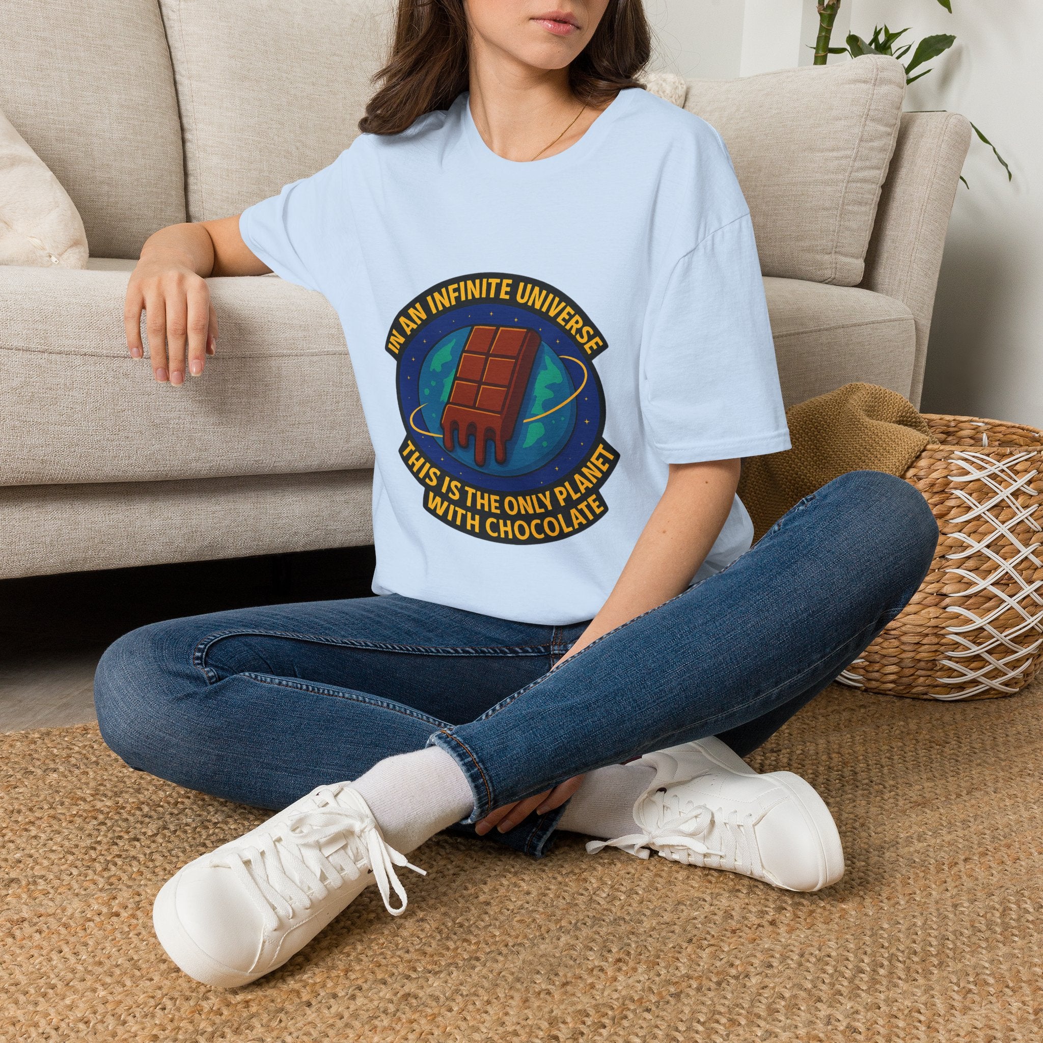 "In an Infinite Universe This Is the Only Planet With Chocolate" Graphic Tee
