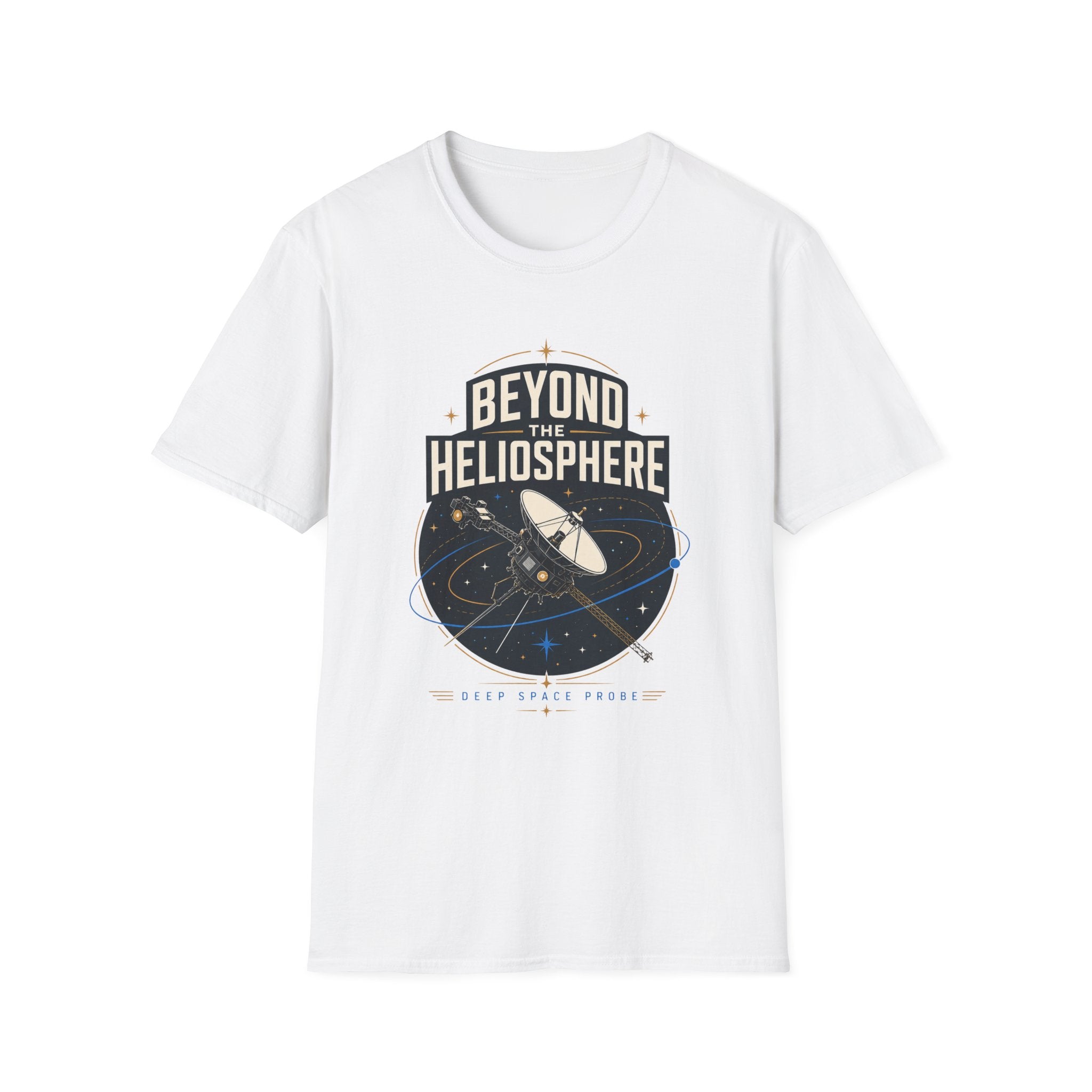 Beyond the Heliosphere T-Shirt — Space Exploration Graphic Tee