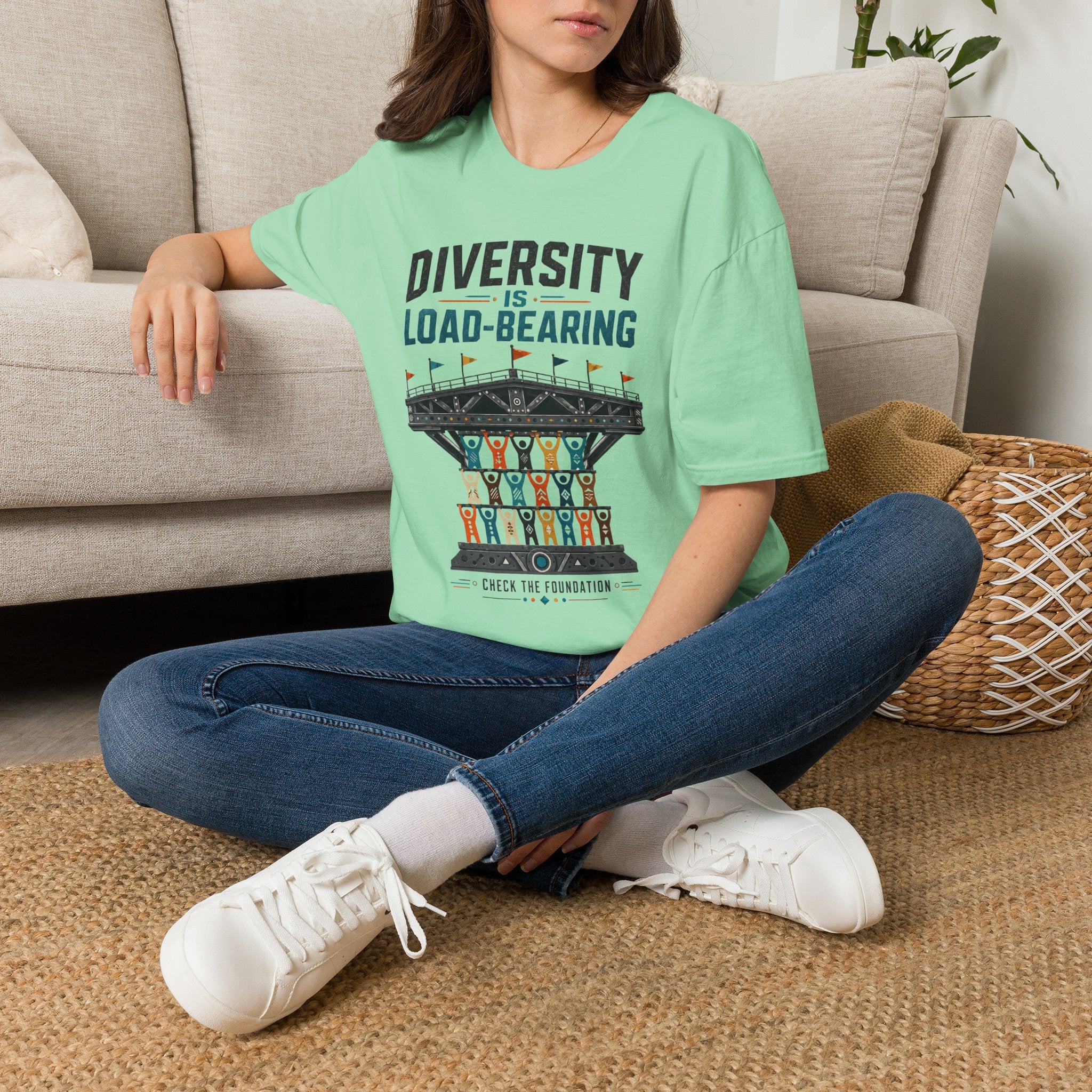Diversity Is Load-Bearing T-Shirt — Inclusive Strength Graphic Tee