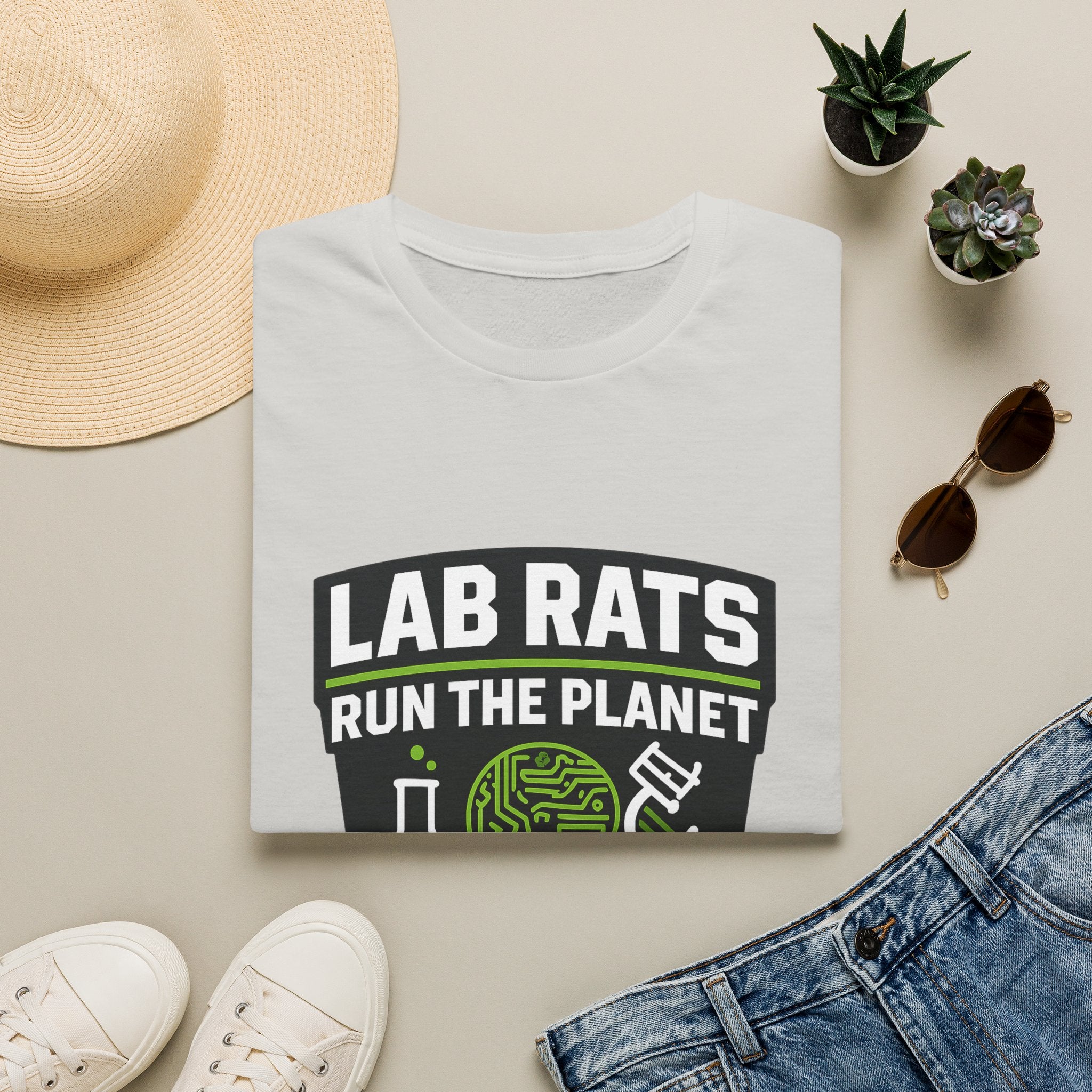 Lab Rats Run The Planet T-Shirt — Science Nerd Graphic Tee