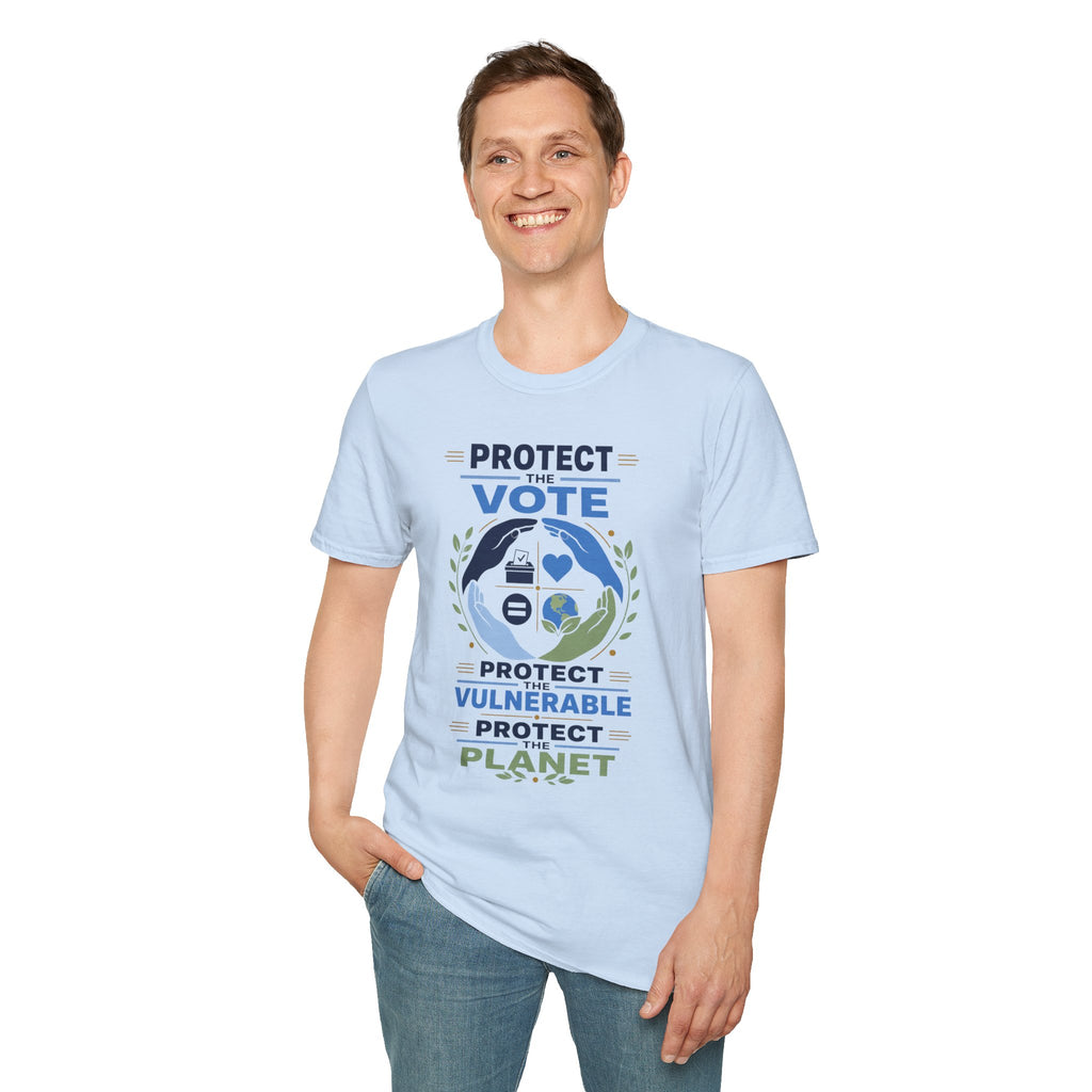 Protect the Vote T-Shirt — Voter Rights & Planet Protection Tee