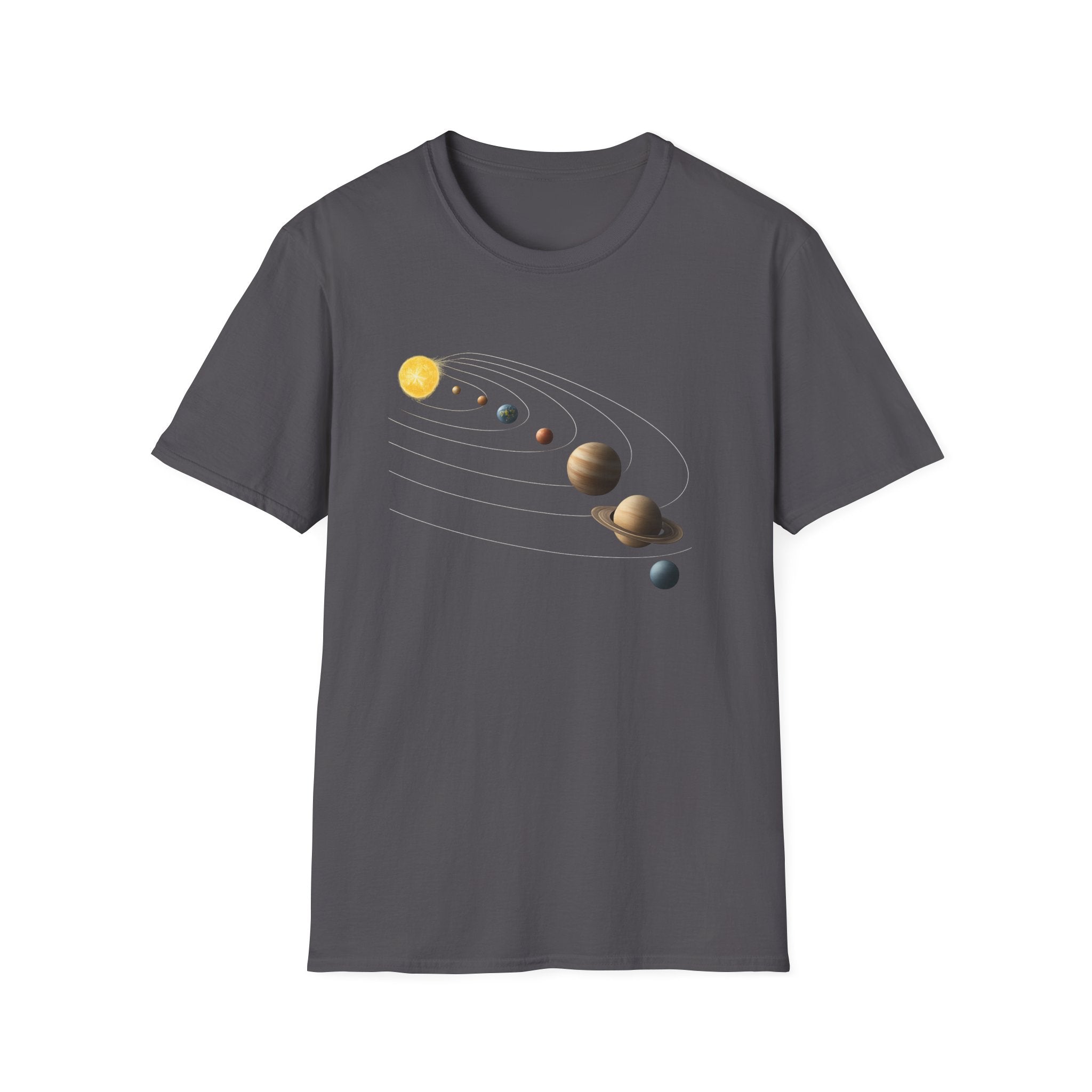 Solar System image Unisex Softstyle T-Shirt