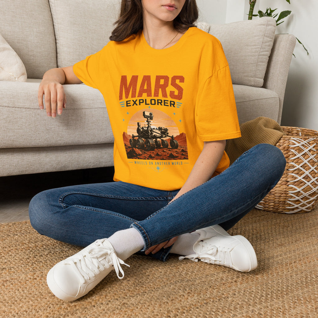 Mars Explorer T-Shirt — Retro Space Rover Graphic Tee