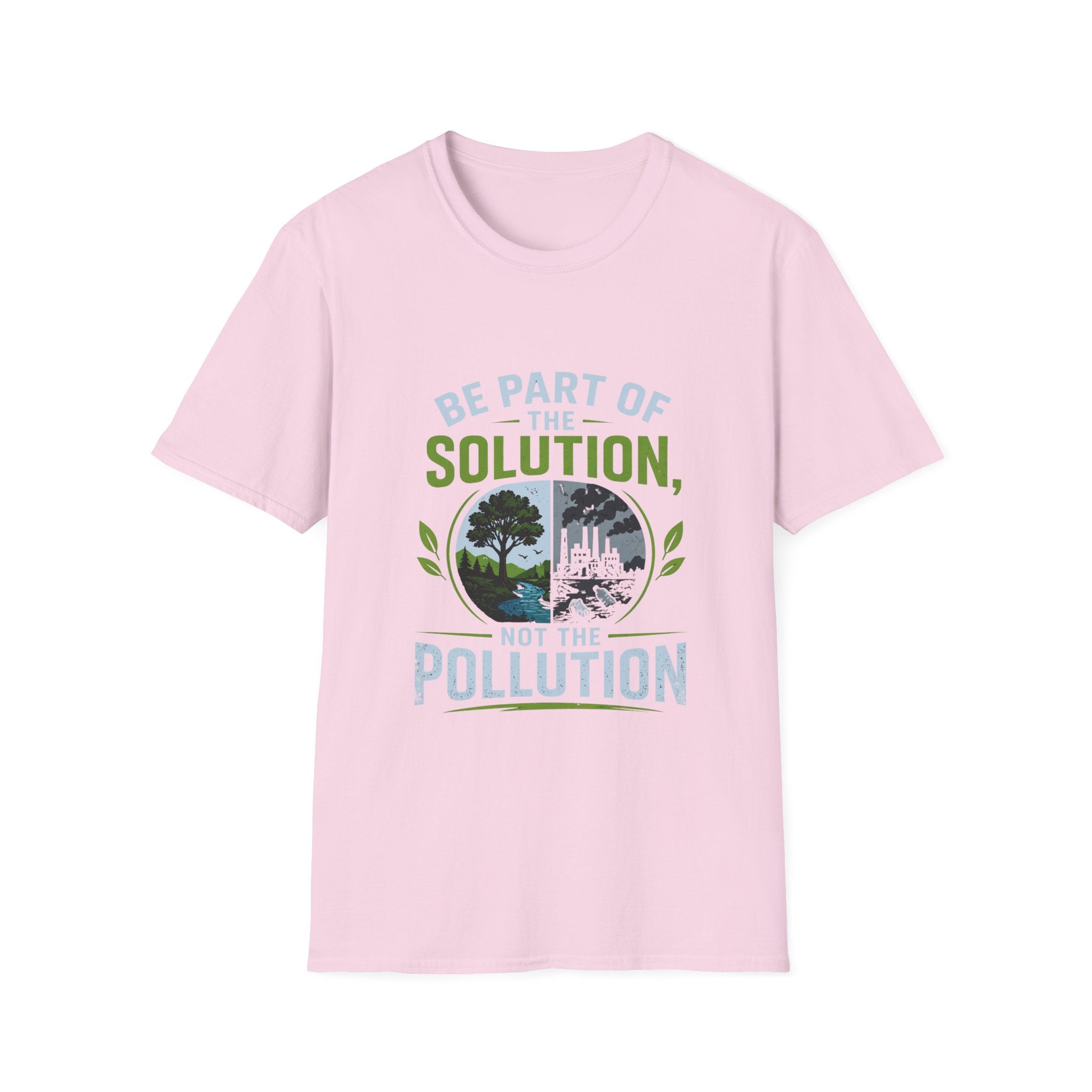 Solution Not Pollution Unisex Softstyle T-Shirt
