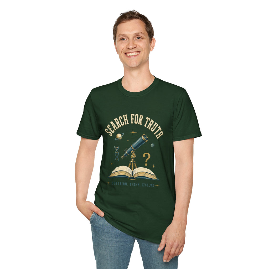 Search for Truth T-Shirt — Telescope Astronomy Graphic Tee