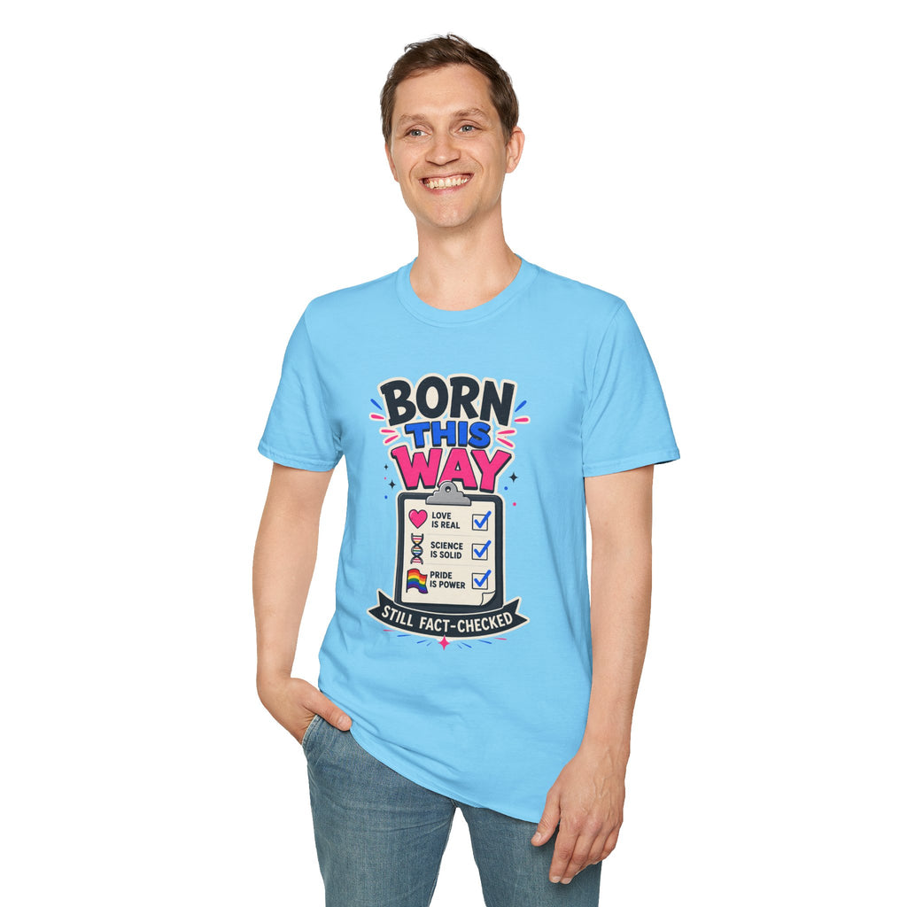 Born This Way T-Shirt — Pride LGBTQ+ Checklist Graphic Tee
