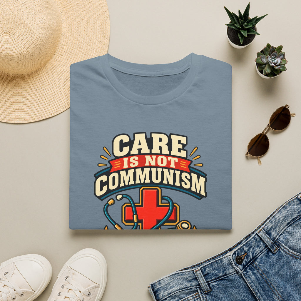 "Care Is Not Communism" Nurse/Healthcare Pride Tee