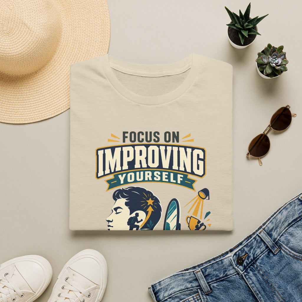"Focus on Improving Yourself, Not Proving Yourself" Motivational Tee