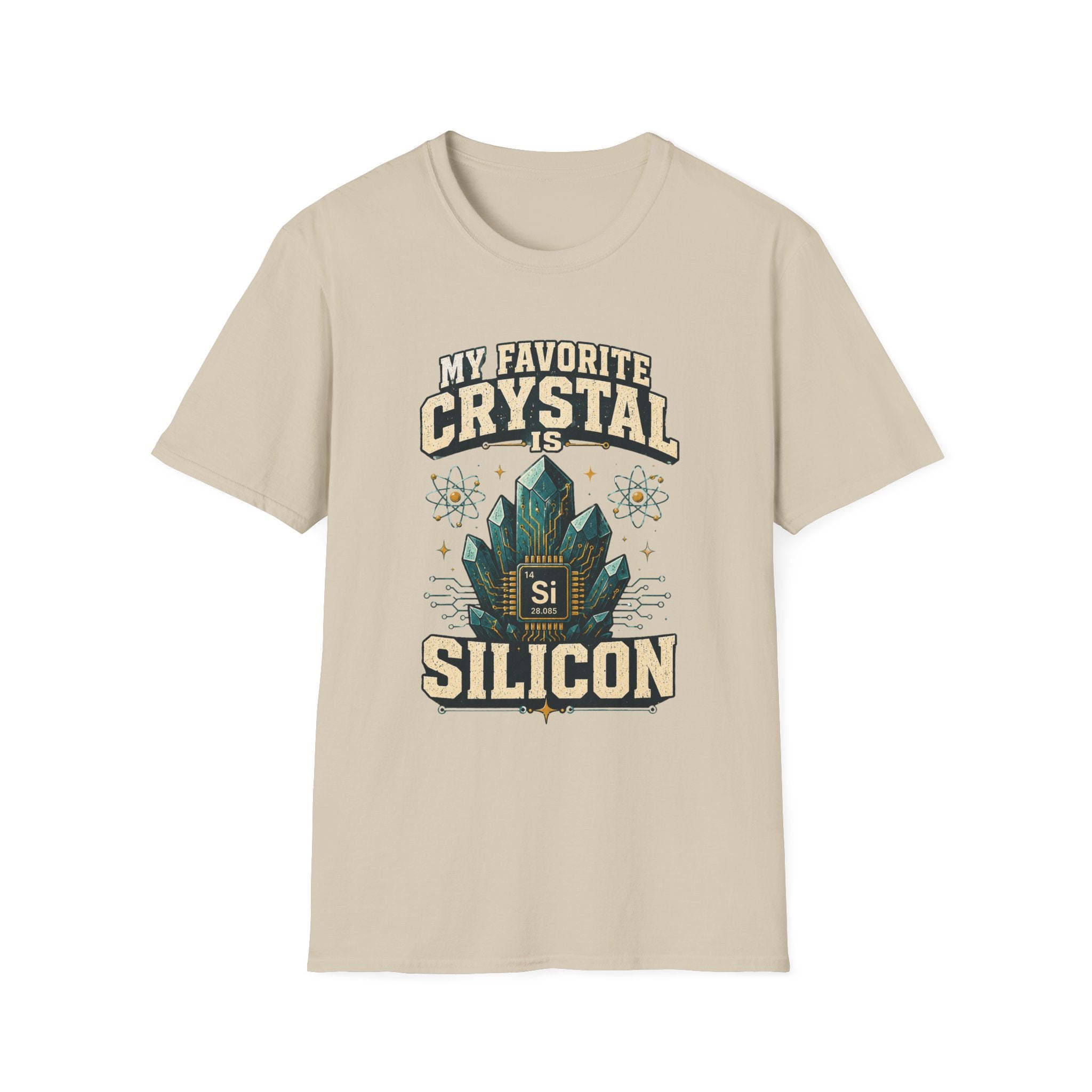 My Favorite Crystal Is Silicon T-Shirt — Science Geek Crystal Tee