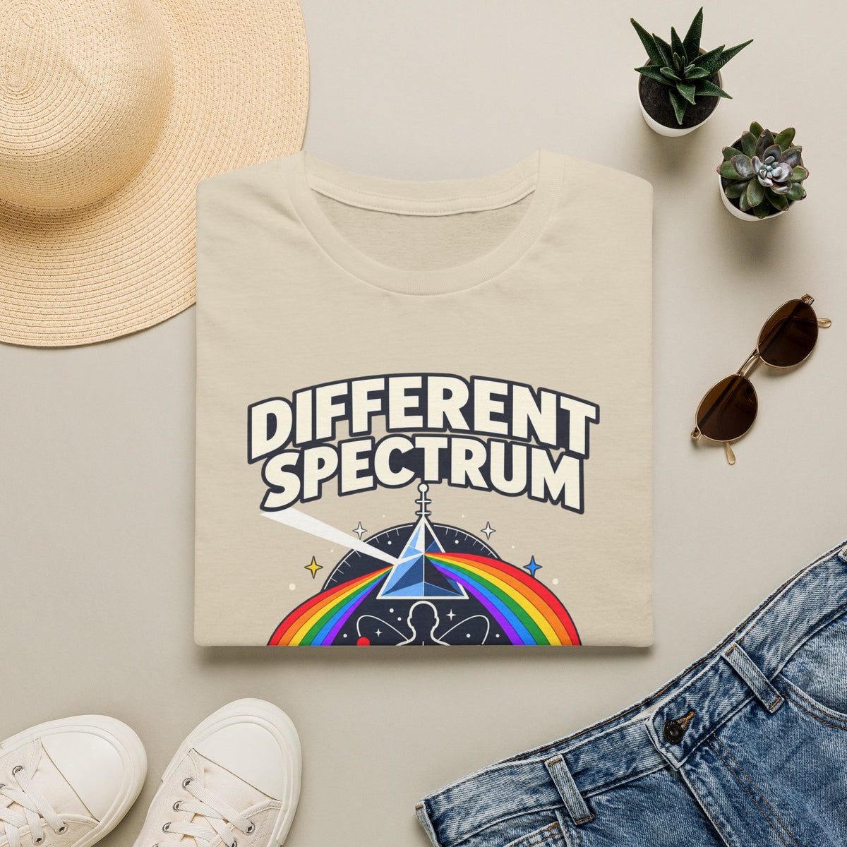 Different Spectrum T‑Shirt — Pride Rainbow Inclusive "Same Humanity" Tee