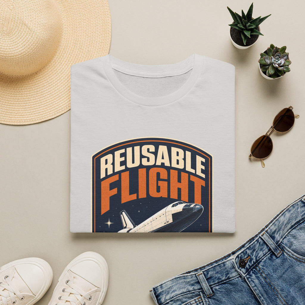 Reusable Flight T-Shirt — Space Shuttle Retro Graphic Tee