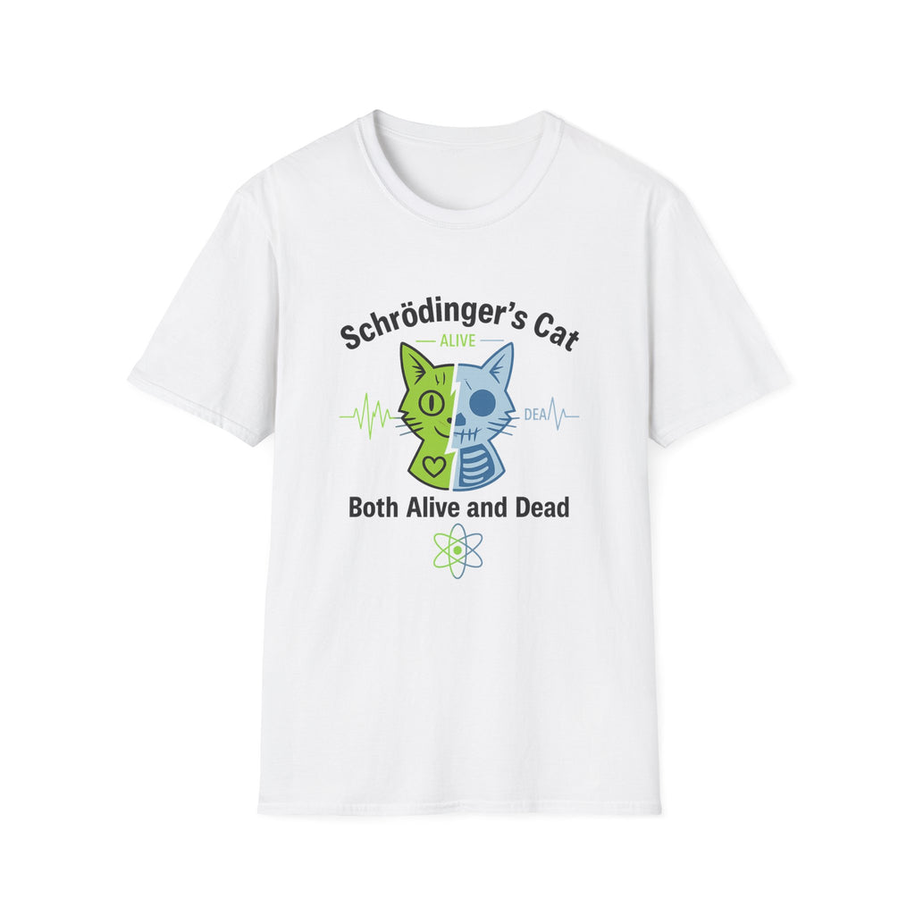 Schrödinger’s Cat T-Shirt — 'Both Alive and Dead' Quantum Science Funny Tee