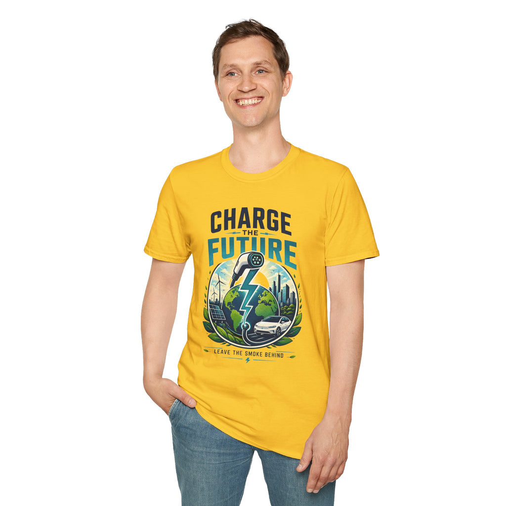 Charge the Future T-Shirt — Electric Vehicle EV Charging Graphic Tee