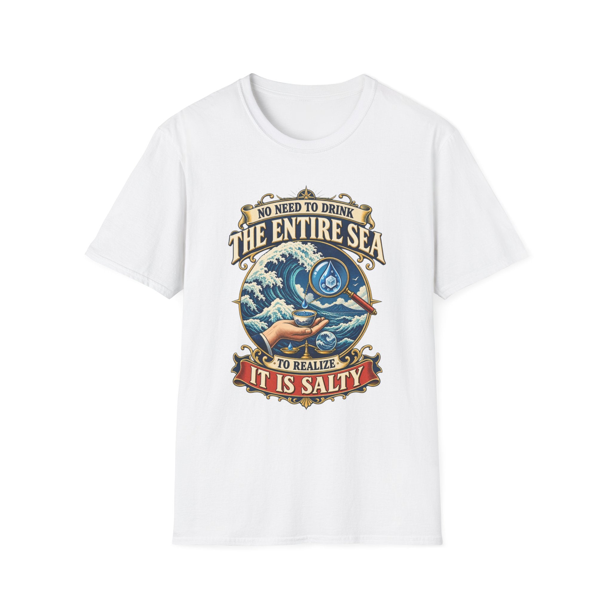 "No Need to Drink the Entire Sea" Salty Ocean Graphic Tee