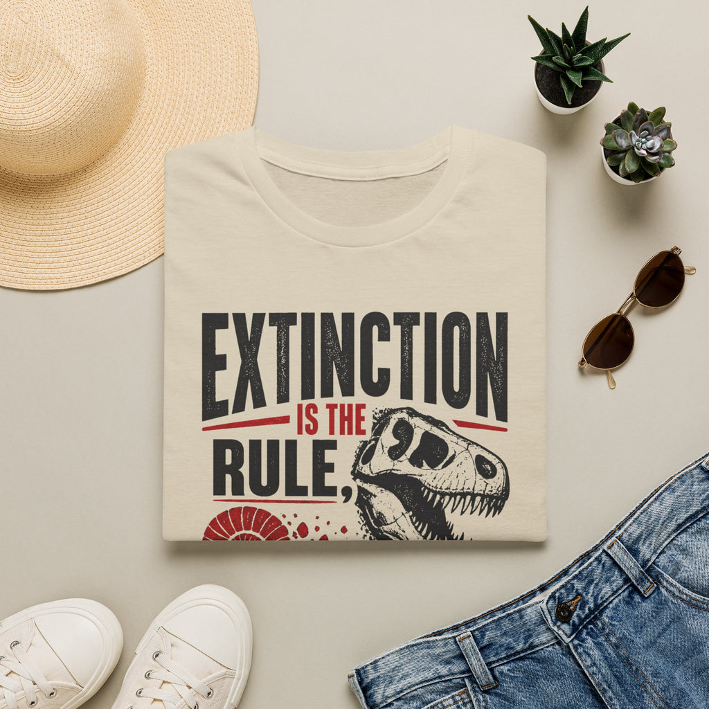 Extinction Is the Rule — Dinosaur Graphic T-Shirt