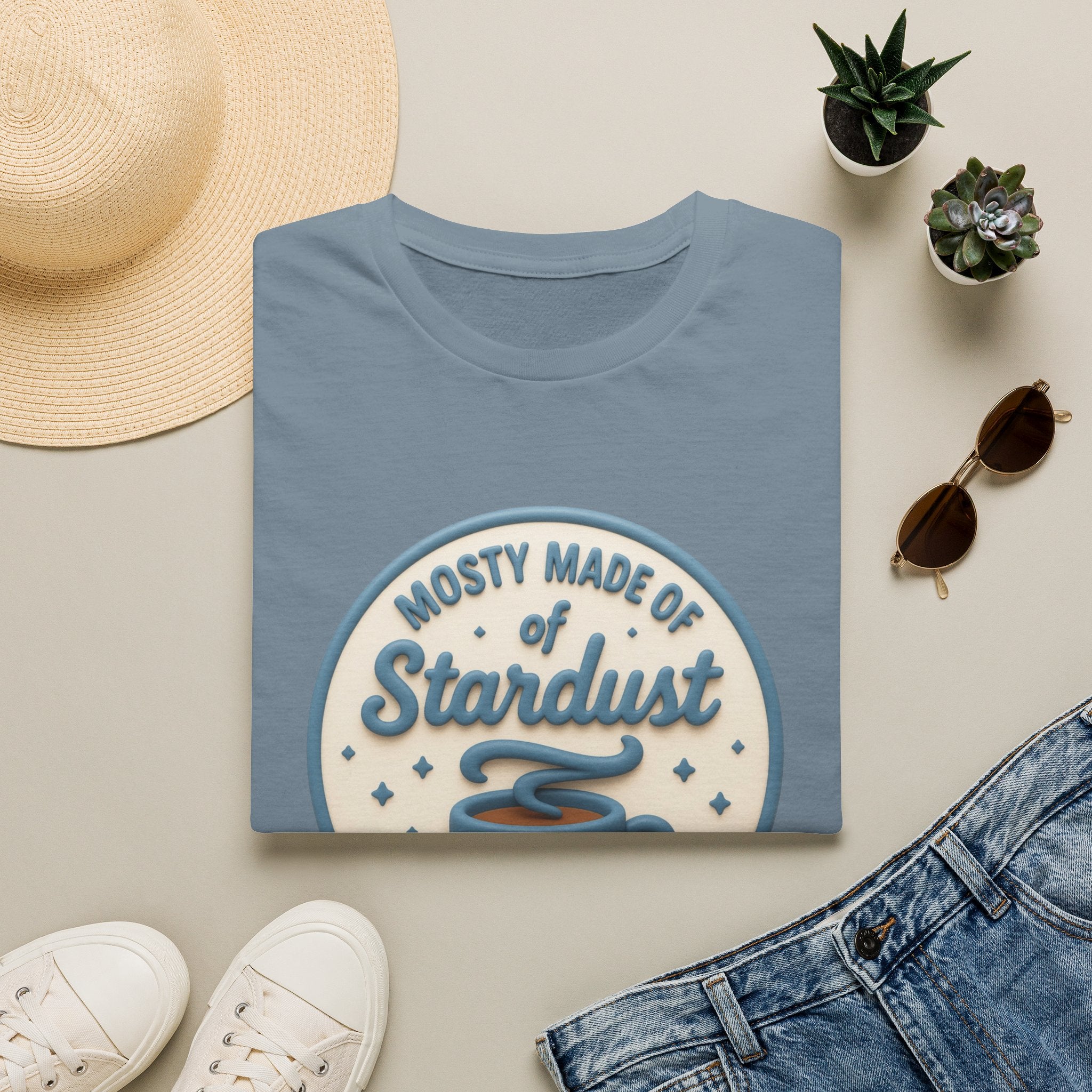 Stardust & Coffee T-Shirt – "Mostly Made of Stardust" Retro Graphic Tee