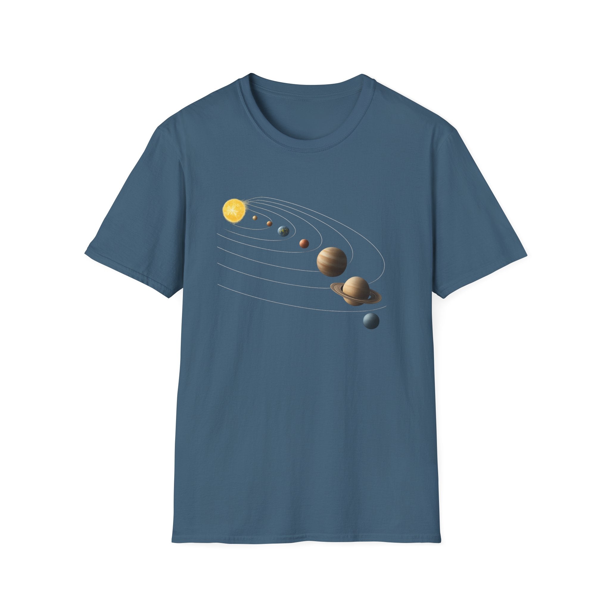 Solar System image Unisex Softstyle T-Shirt