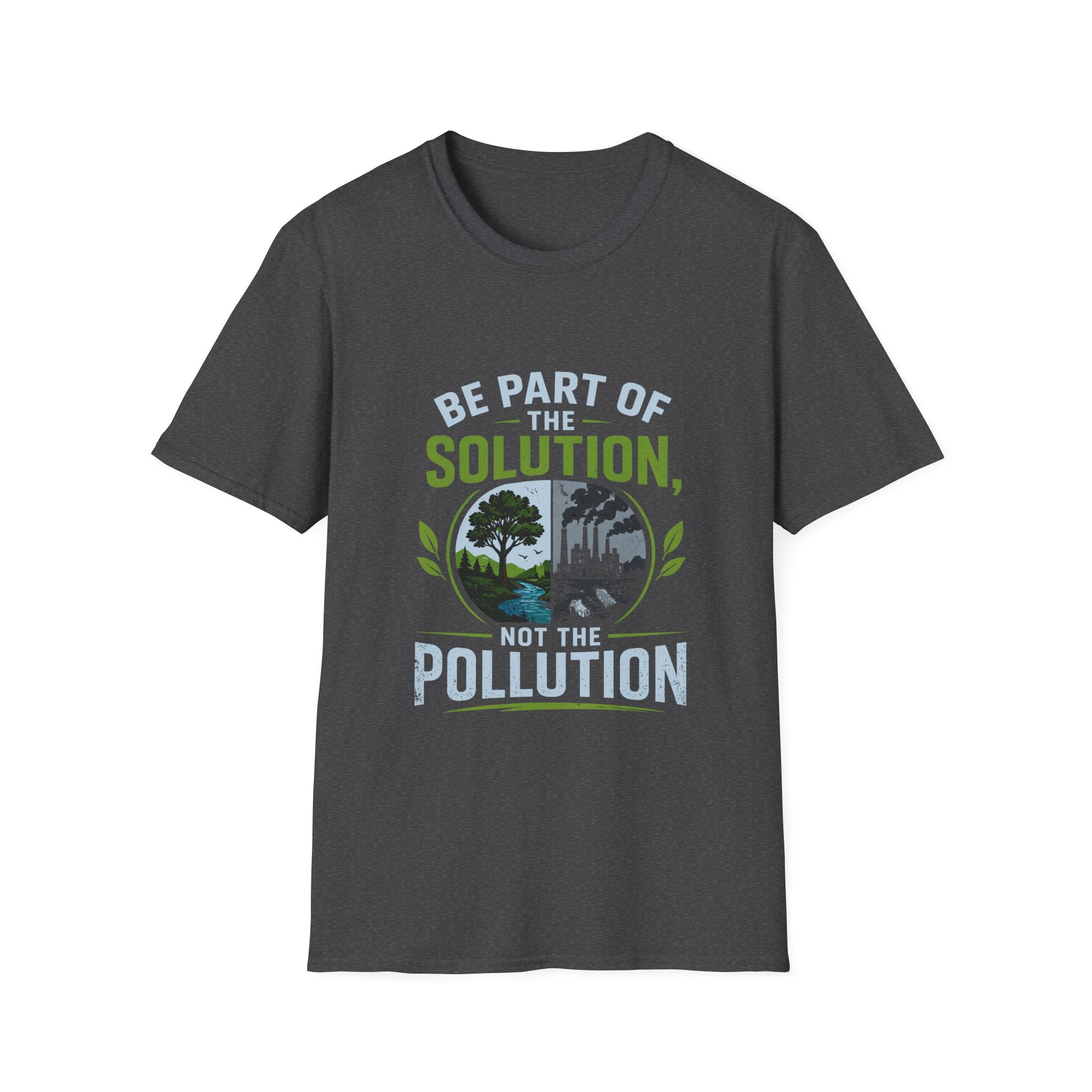 Solution Not Pollution Unisex Softstyle T-Shirt