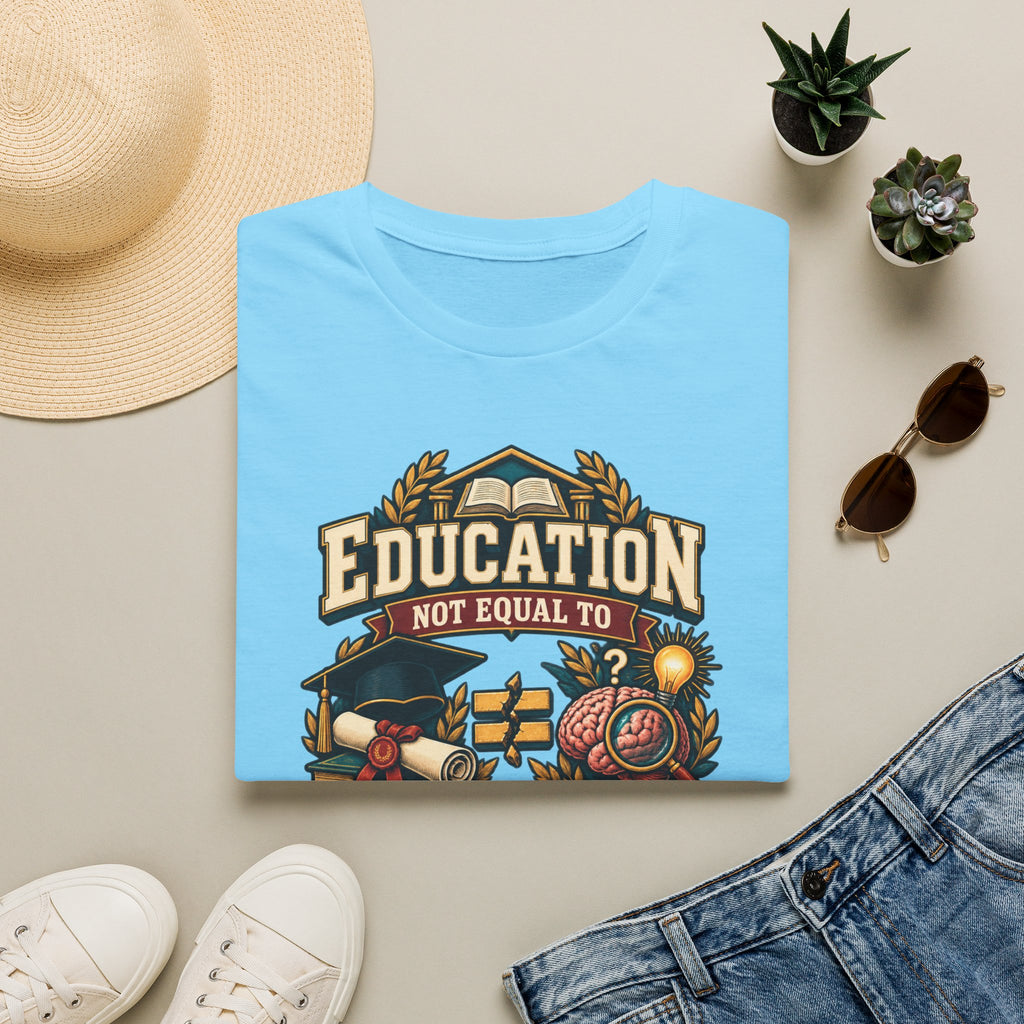 Education Not Equal to Intelligence T-Shirt