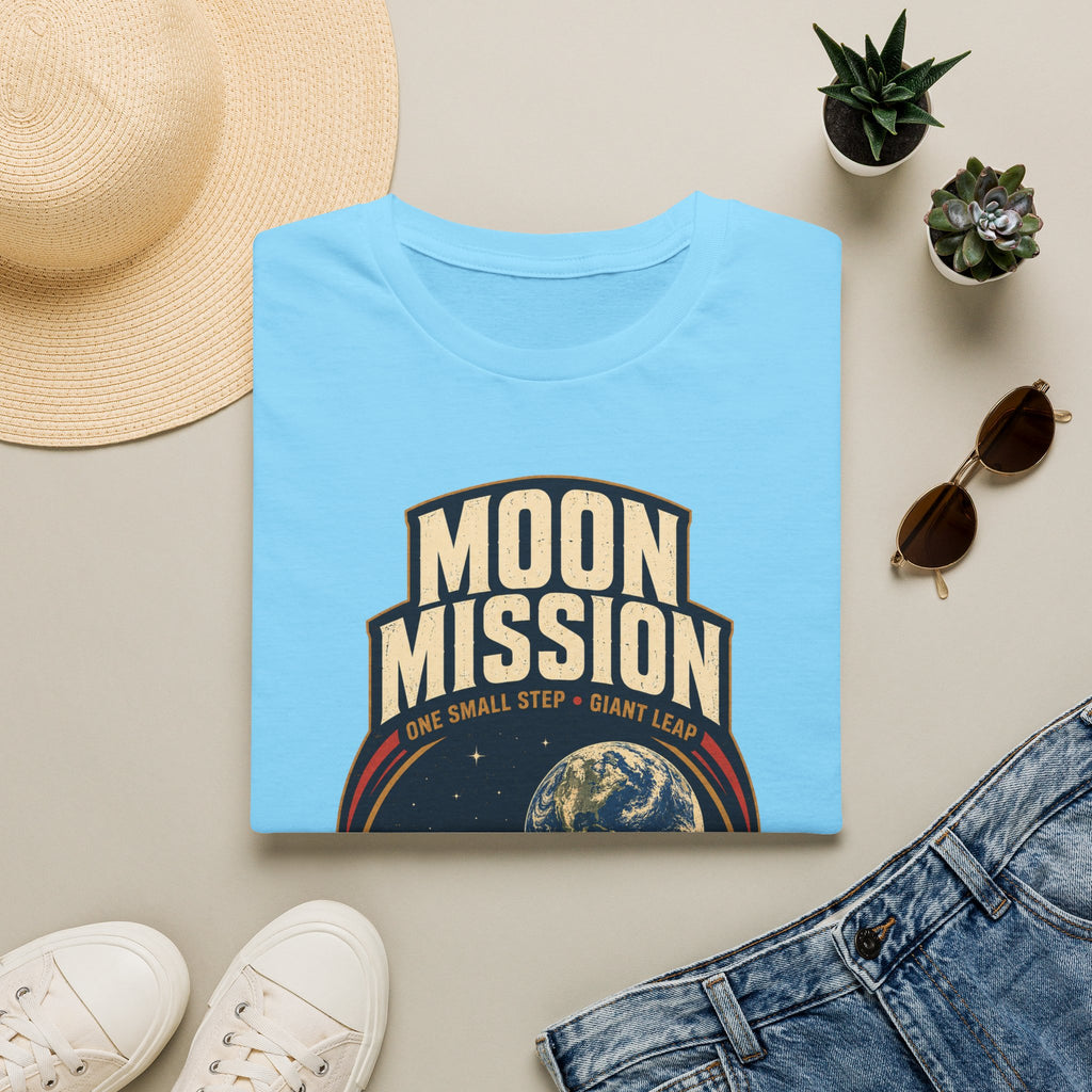 Moon Mission T‑Shirt — Retro Space Exploration Tee (“One Small Step, Giant Leap”)