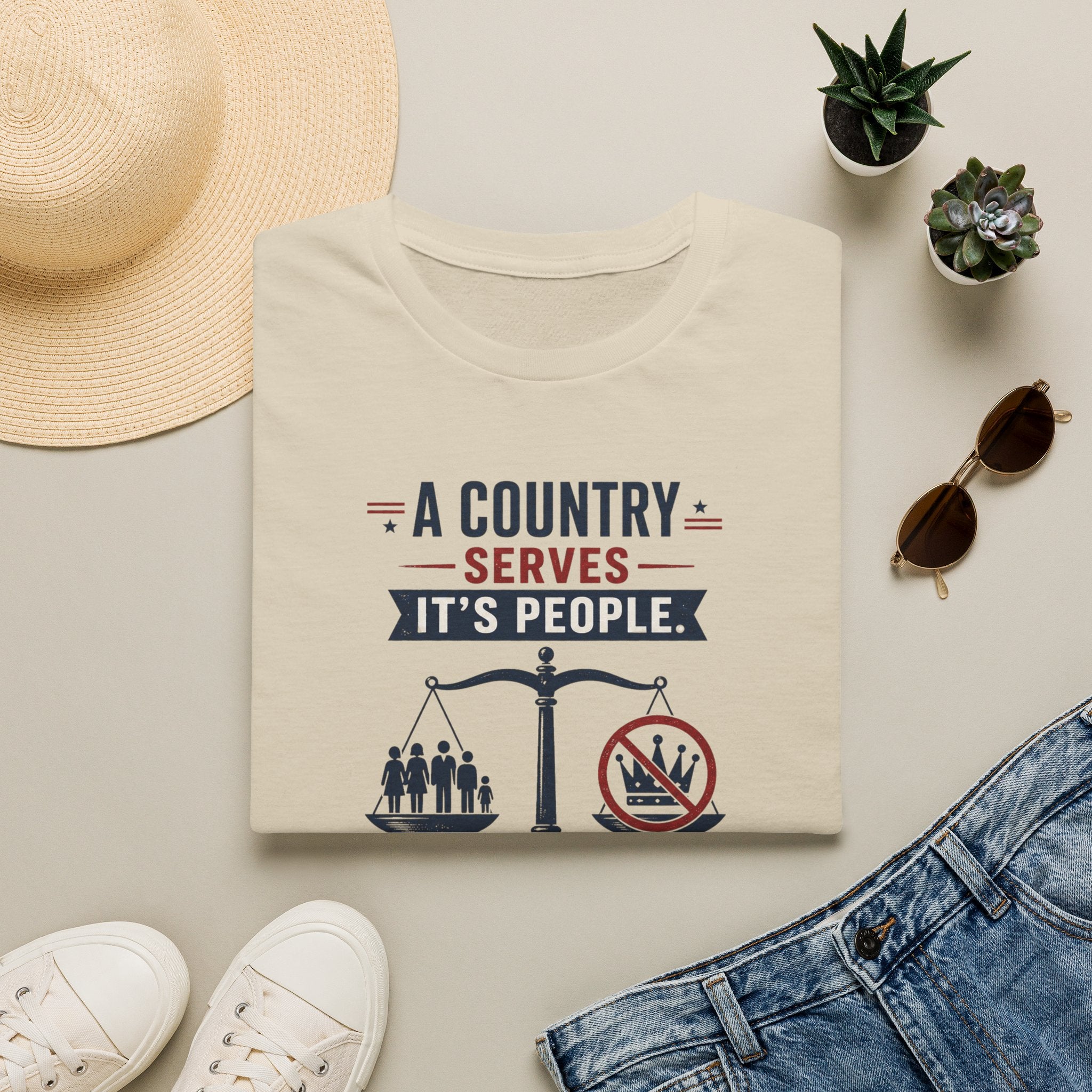 “A Country Serves Its People” Patriotic Liberty Tee