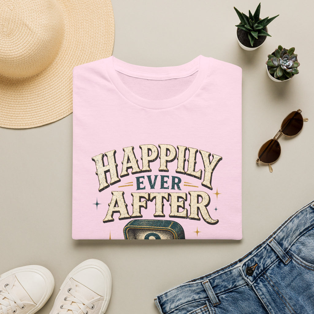 Happily Ever After T-Shirt — Funny Engagement/Marriage Proposal Tee (Ring Box, “Sold Separately” Design)