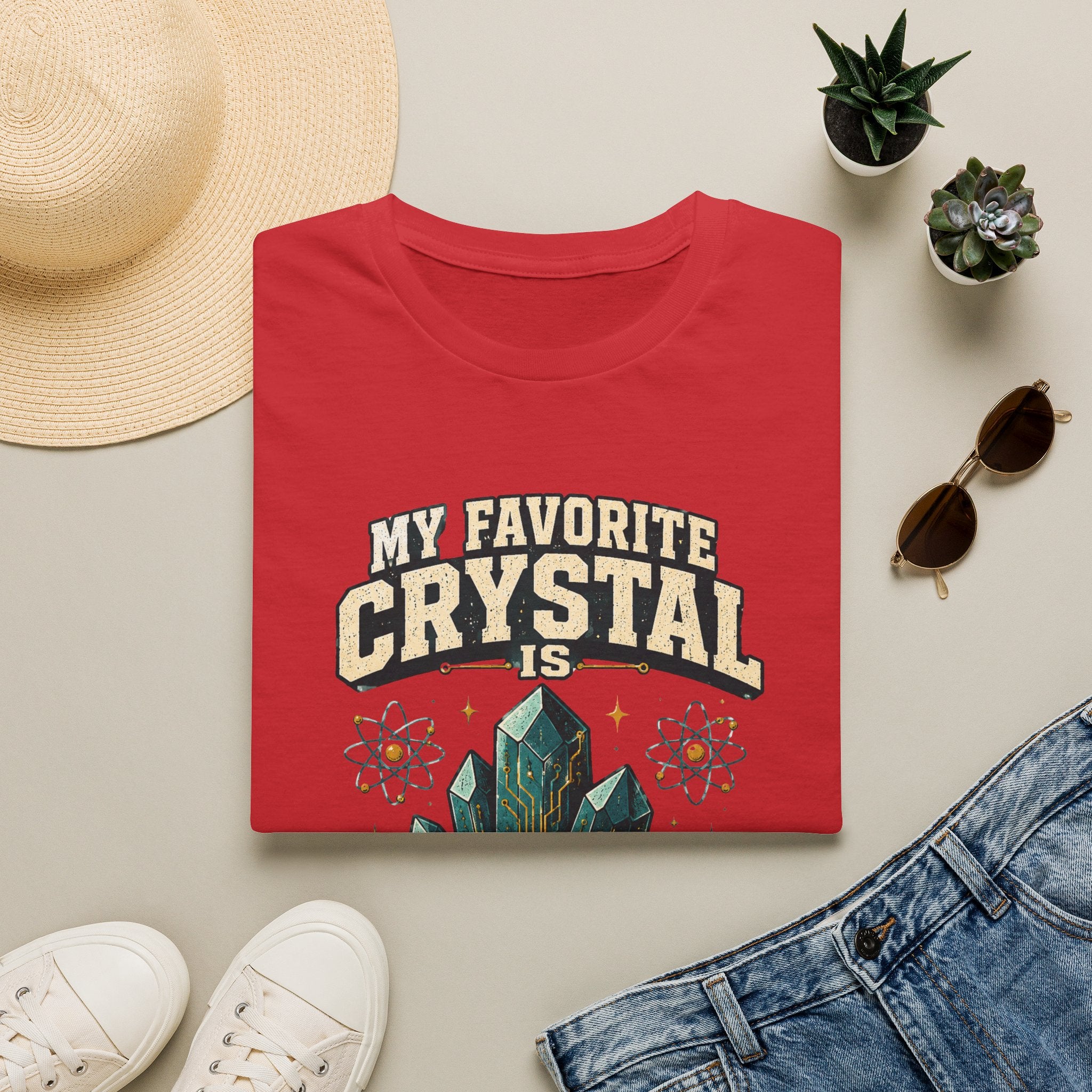 My Favorite Crystal Is Silicon T-Shirt — Science Geek Crystal Tee