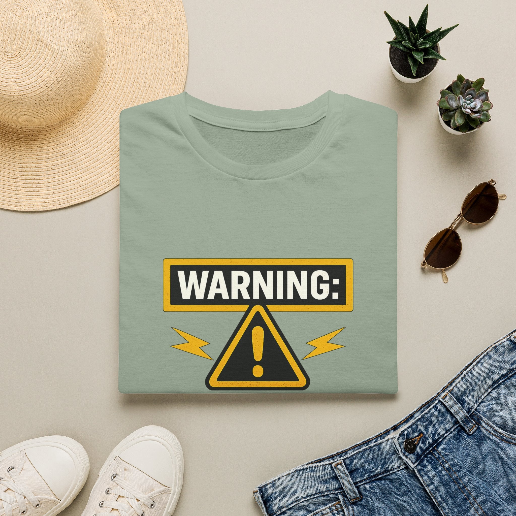 Warning: Highly Reactive Element T-Shirt — Funny Science Hazard Graphic Tee