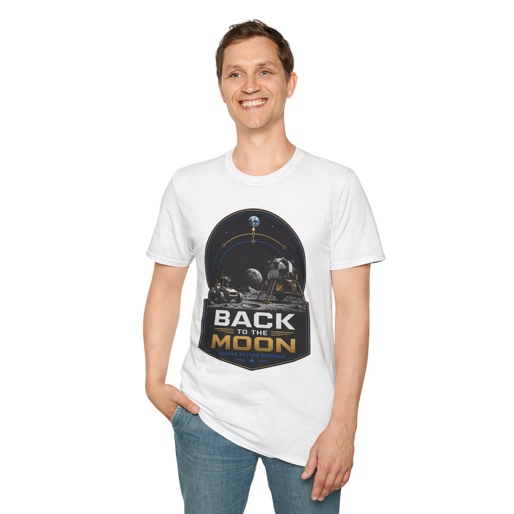Back to the Moon T-Shirt — Lunar Mission Retro Space Tee