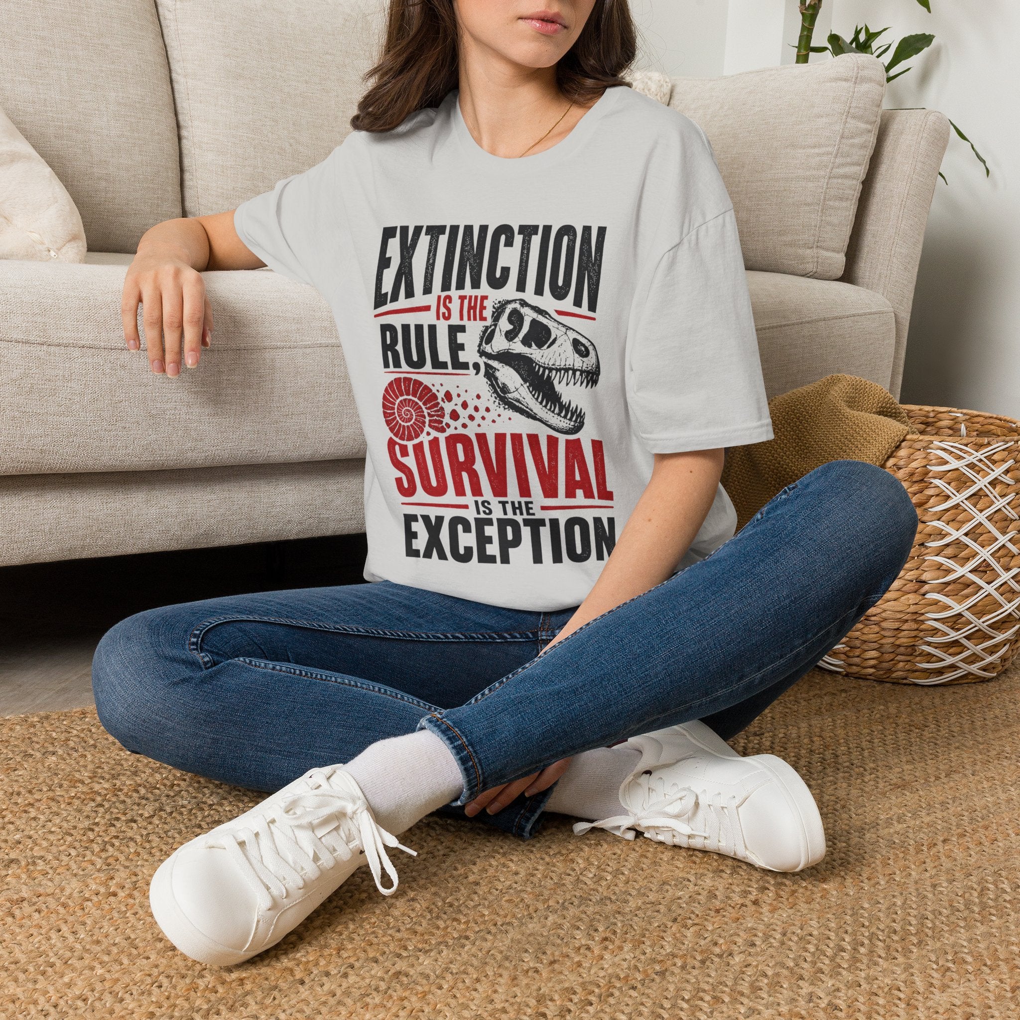 Extinction Is the Rule — Dinosaur Graphic T-Shirt