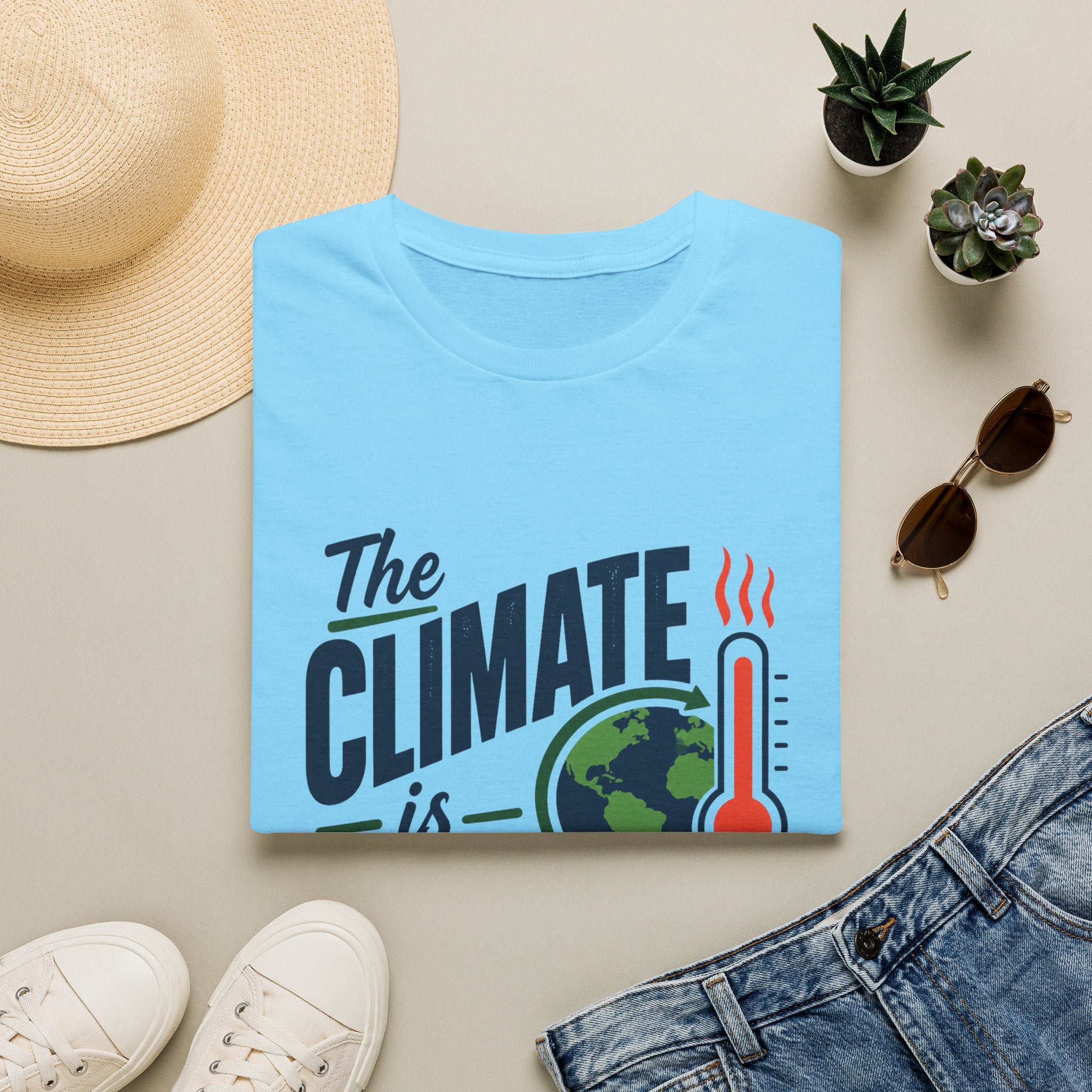 Climate Is Changing T-Shirt — "Why Aren't We" Environmental Awareness Tee
