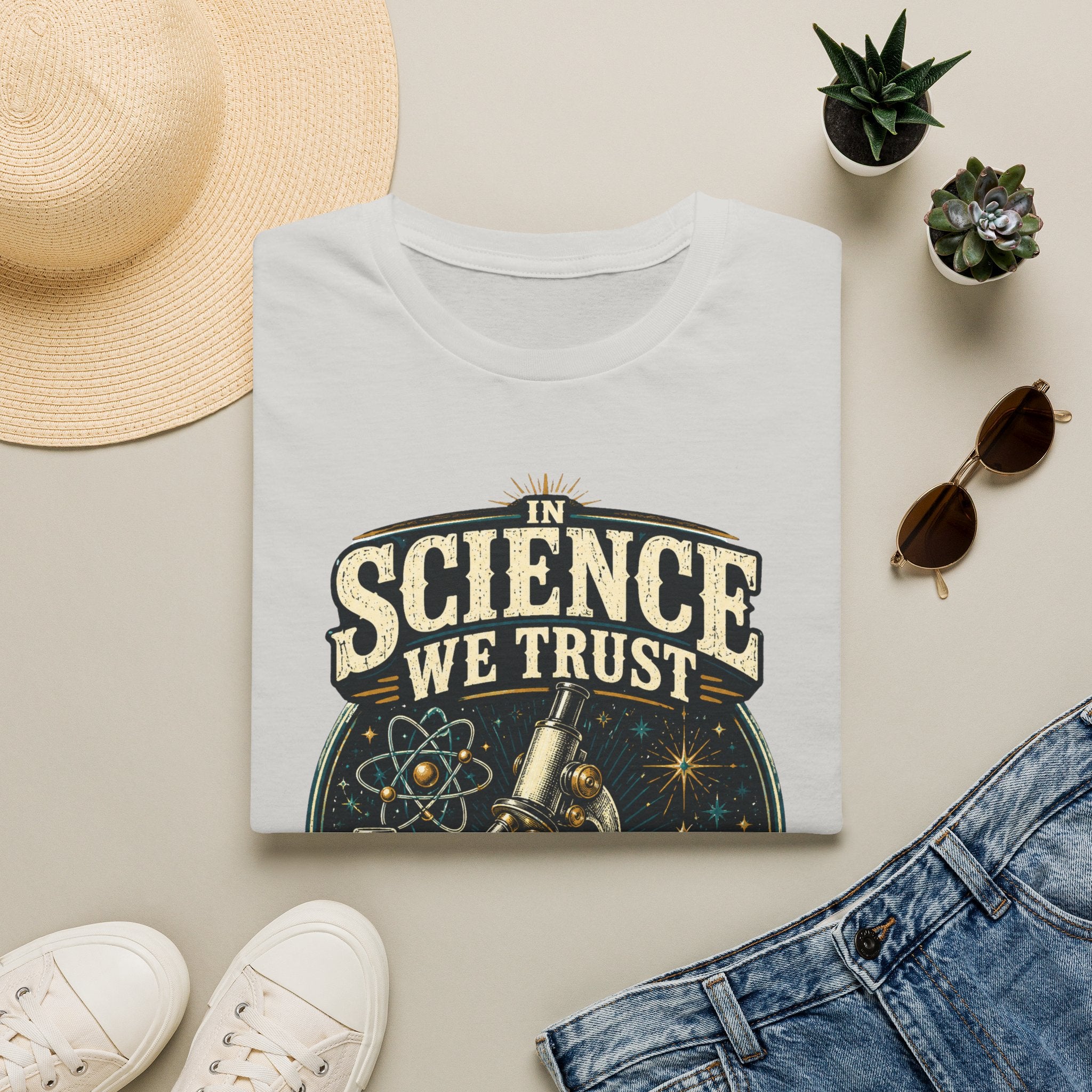 Science We Trust T-Shirt – Question Everything Graphic Tee