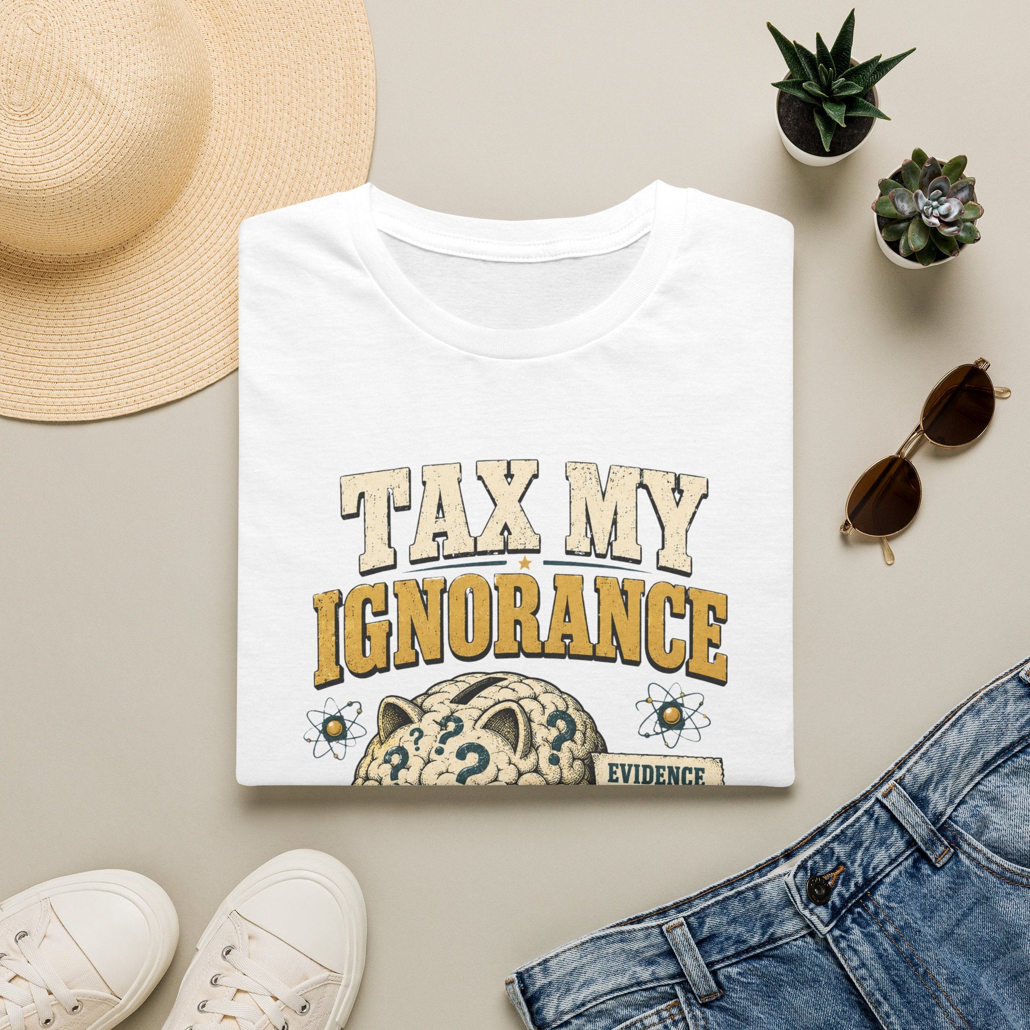 Tax My Ignorance T-Shirt – Funny Political Piggy Bank Design
