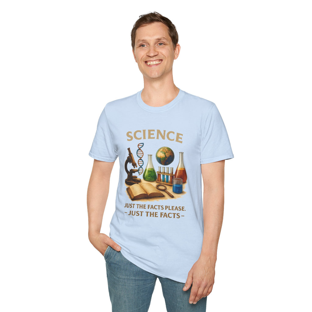 Science Graphic T-Shirt — 'Science: Just the Facts, Please' Casual Tee