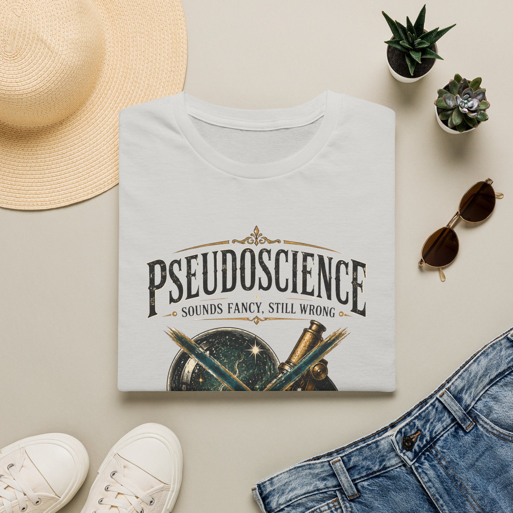 "Pseudoscience: Sounds Fancy, Still Wrong" Retro Science Graphic Tee