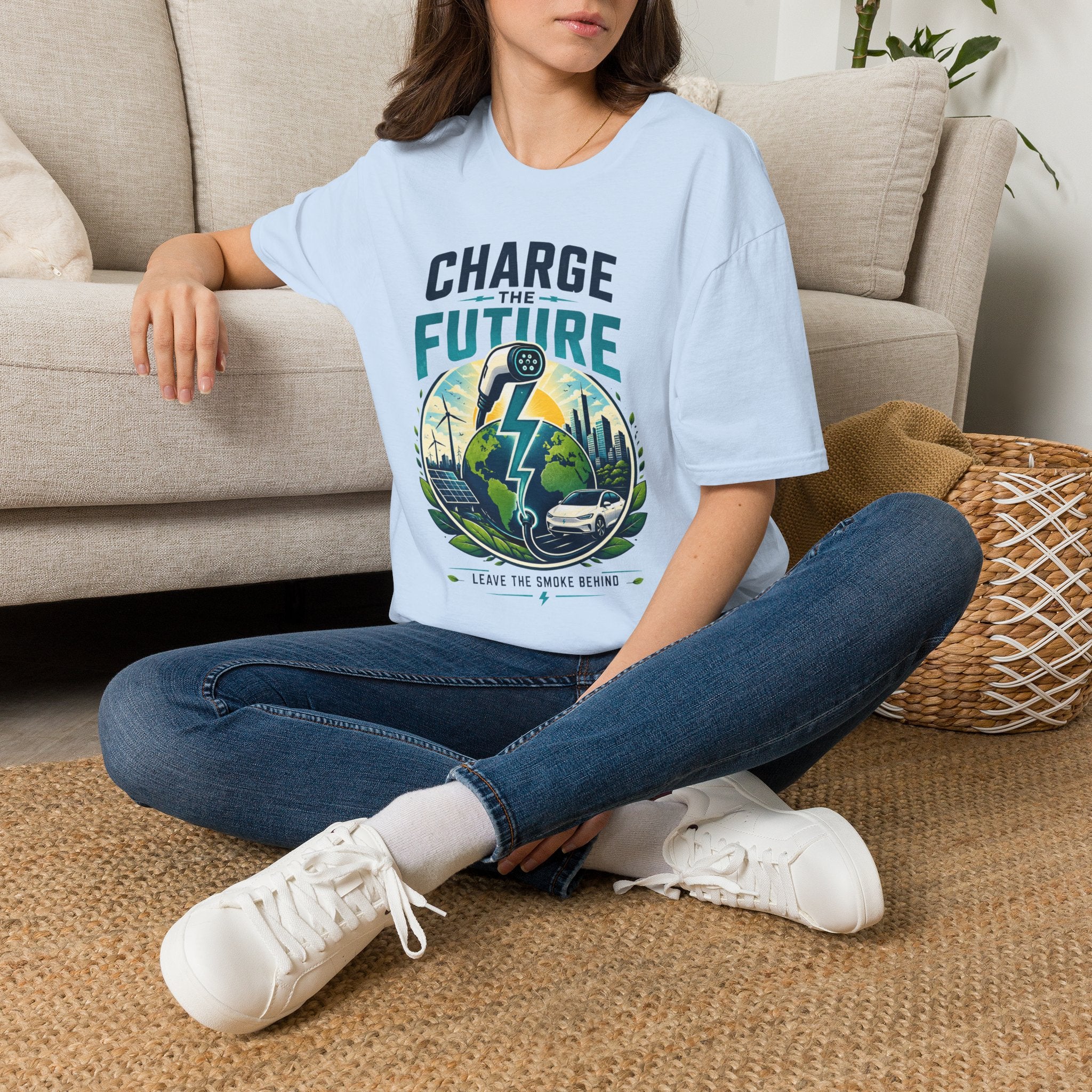 Charge the Future T-Shirt — Electric Vehicle EV Charging Graphic Tee