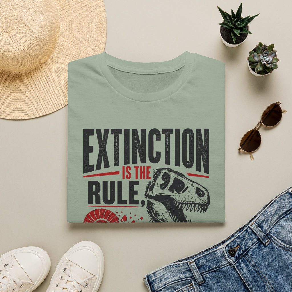 Extinction Is the Rule — Dinosaur Graphic T-Shirt