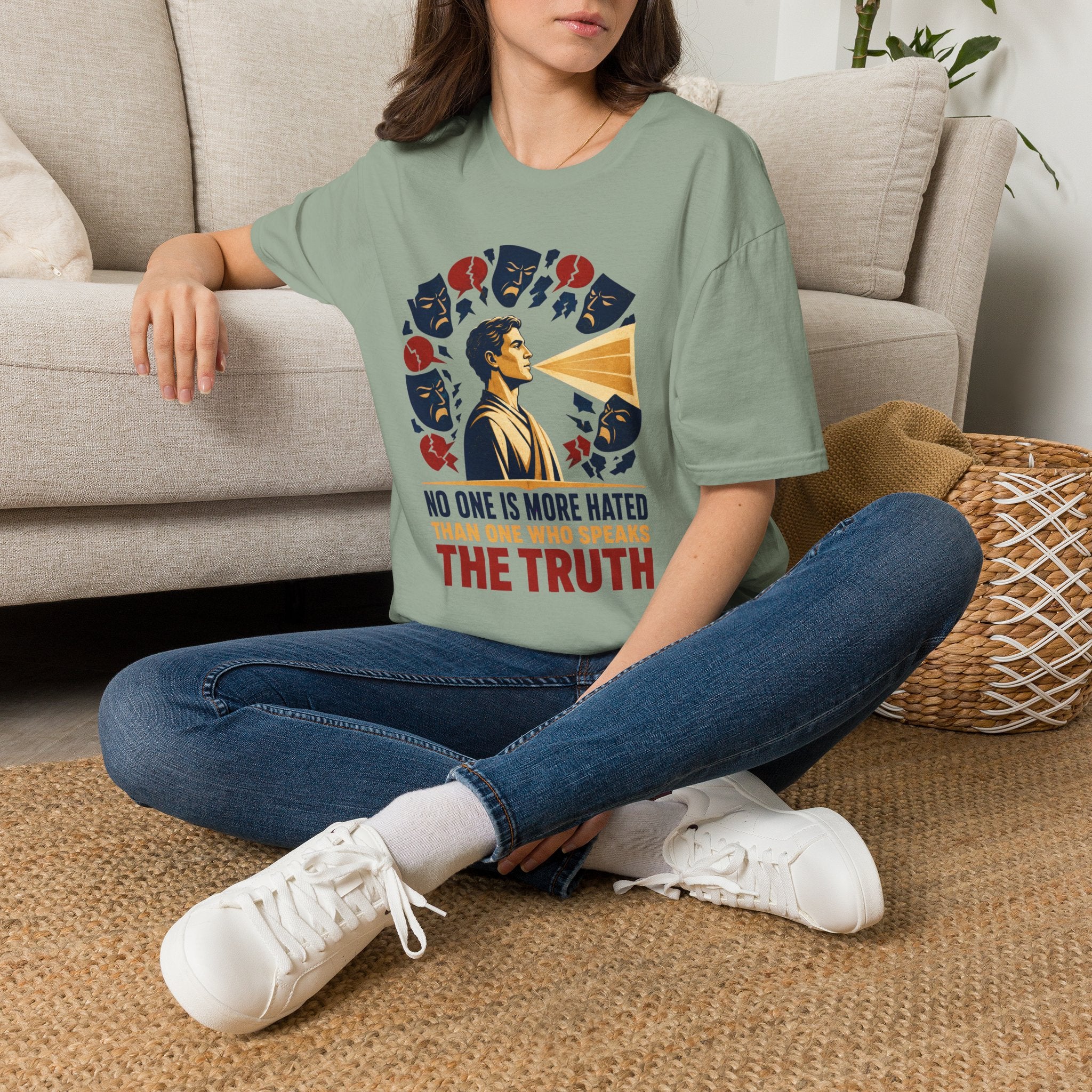 "No One Is More Hated Than One Who Speaks The Truth" Inspirational Graphic Tee