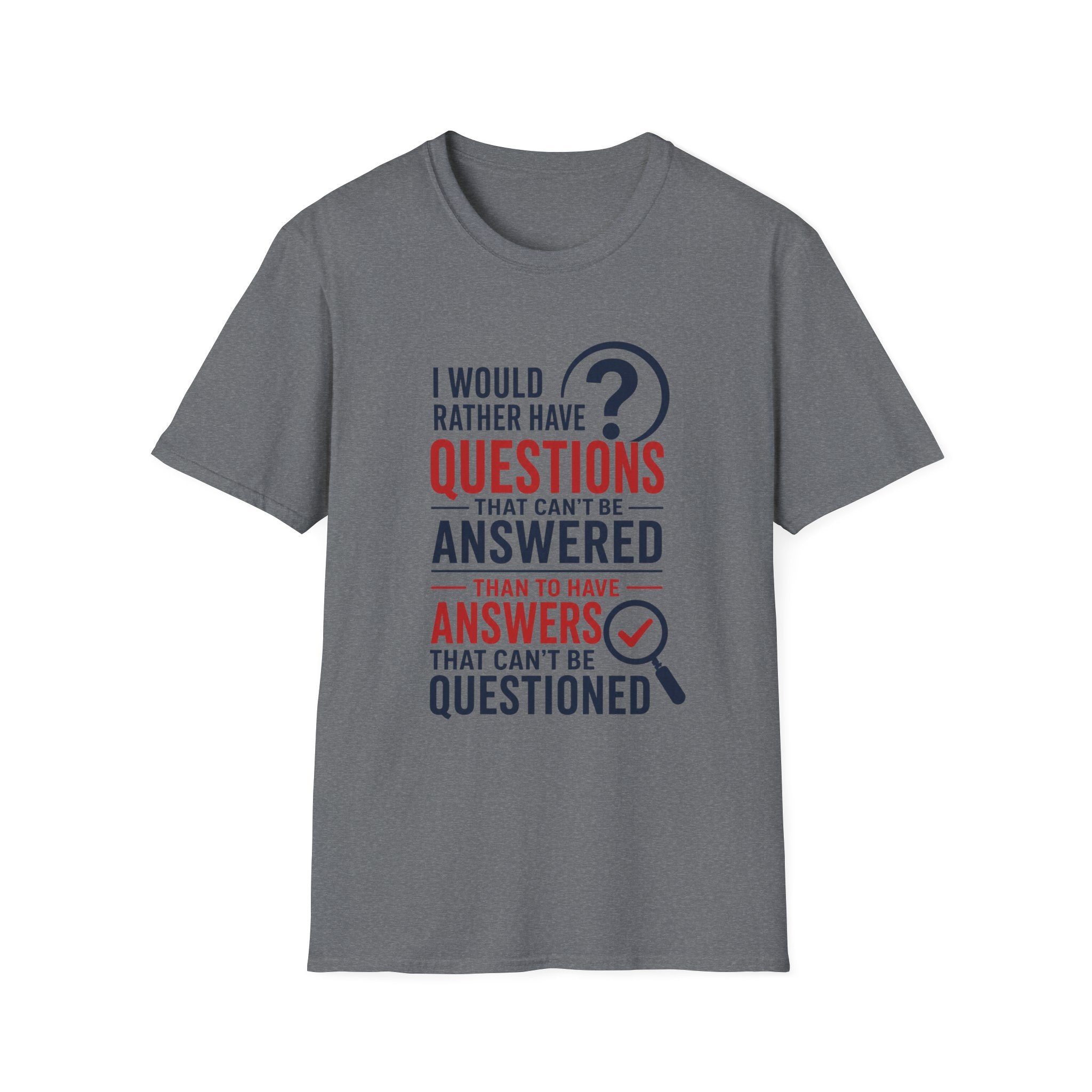 Questions and Answers Unisex Softstyle T-Shirt